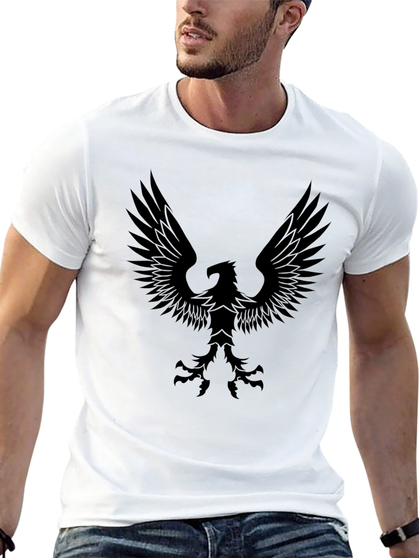 Black Eagle Graphic Tee - Menswear