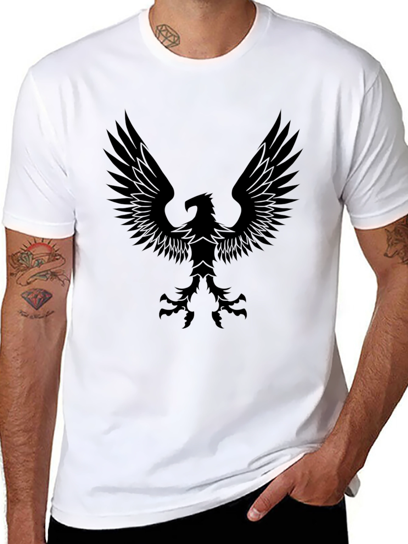 Black Eagle Graphic Tee - Menswear