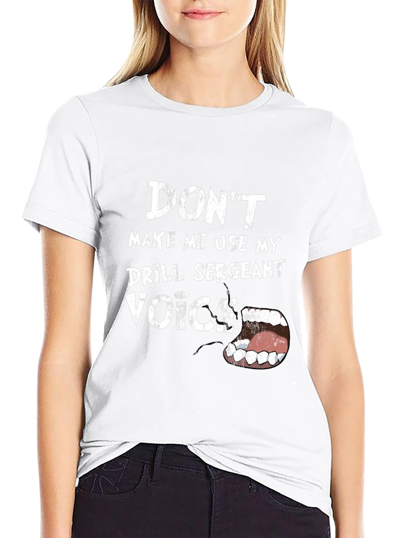 Drill Sergeant Voice T-Shirt Funny Graphic Tee