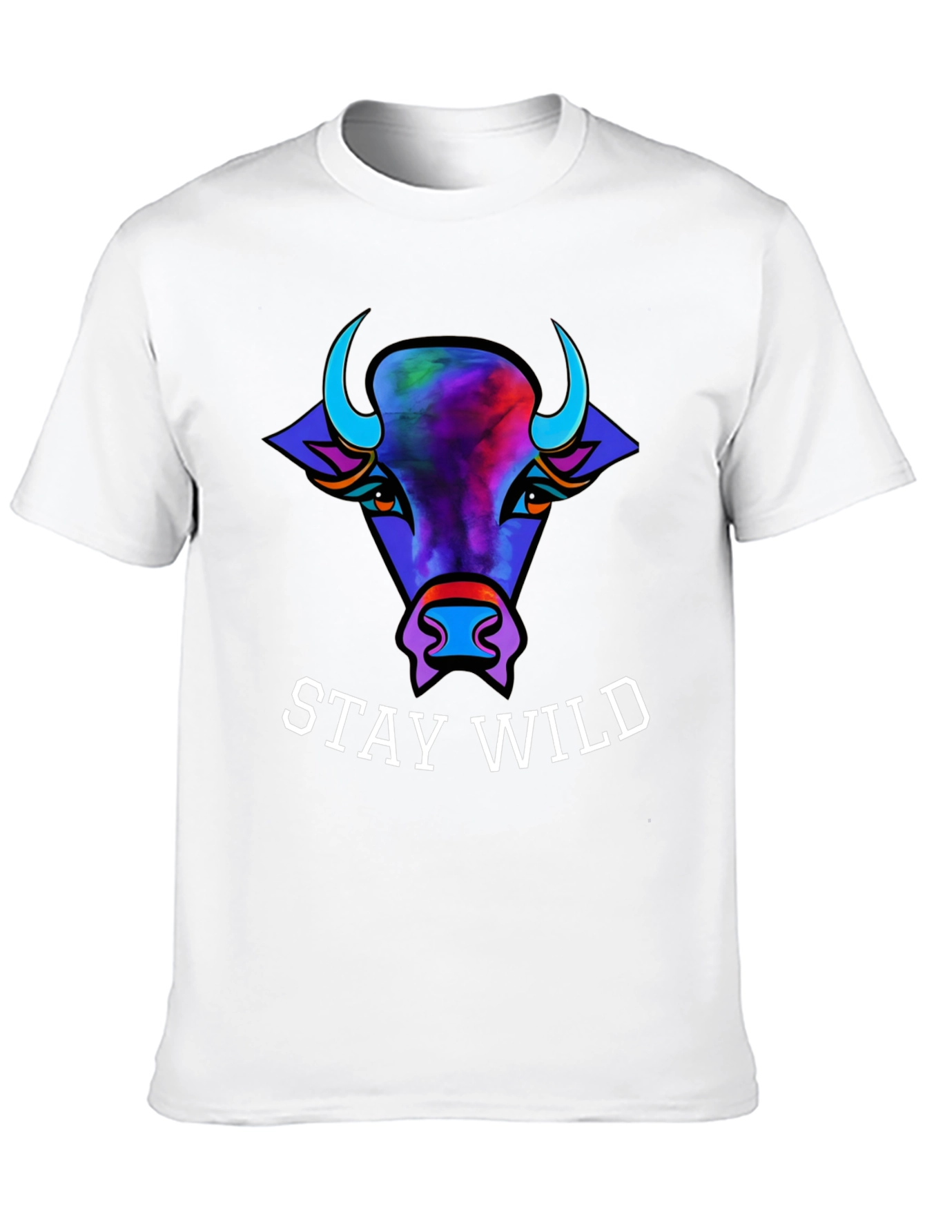 Stay Wild Bull Graphic Tee - Unisex