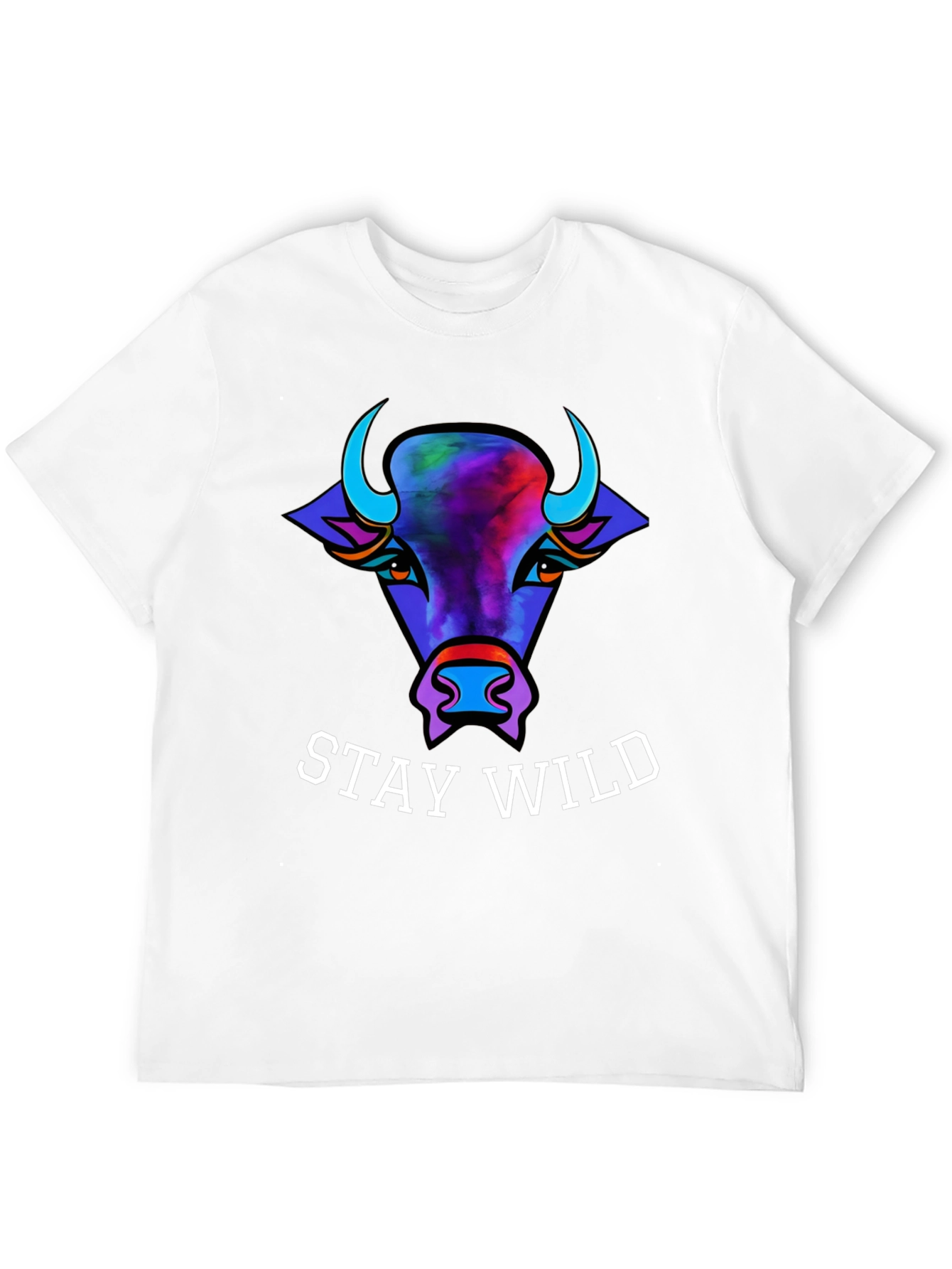 Stay Wild Bull Graphic Tee - Unisex