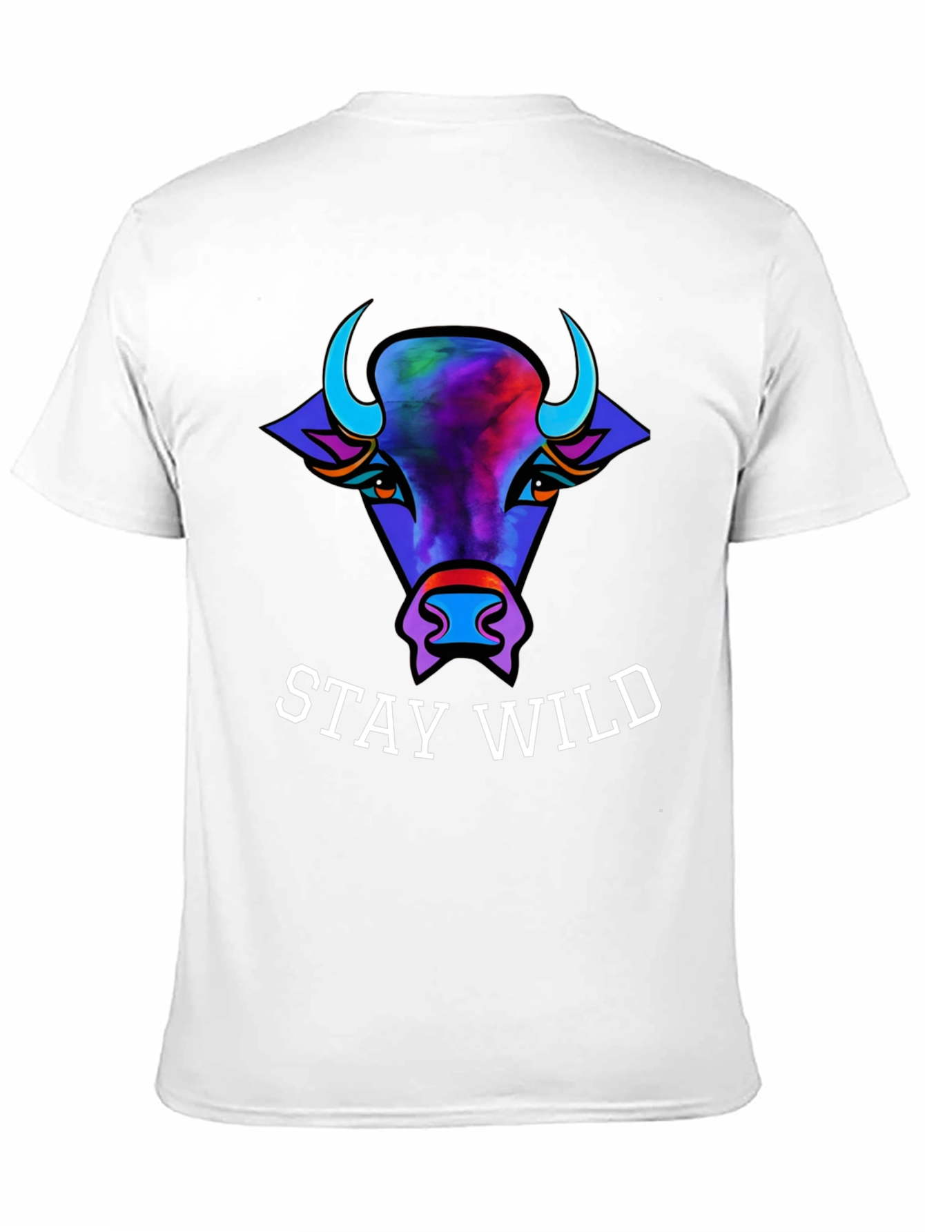 Stay Wild Bull Graphic Tee - Unisex