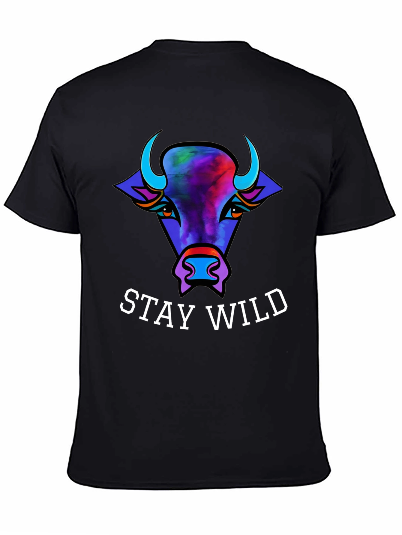 Stay Wild Bull Graphic Tee - Unisex