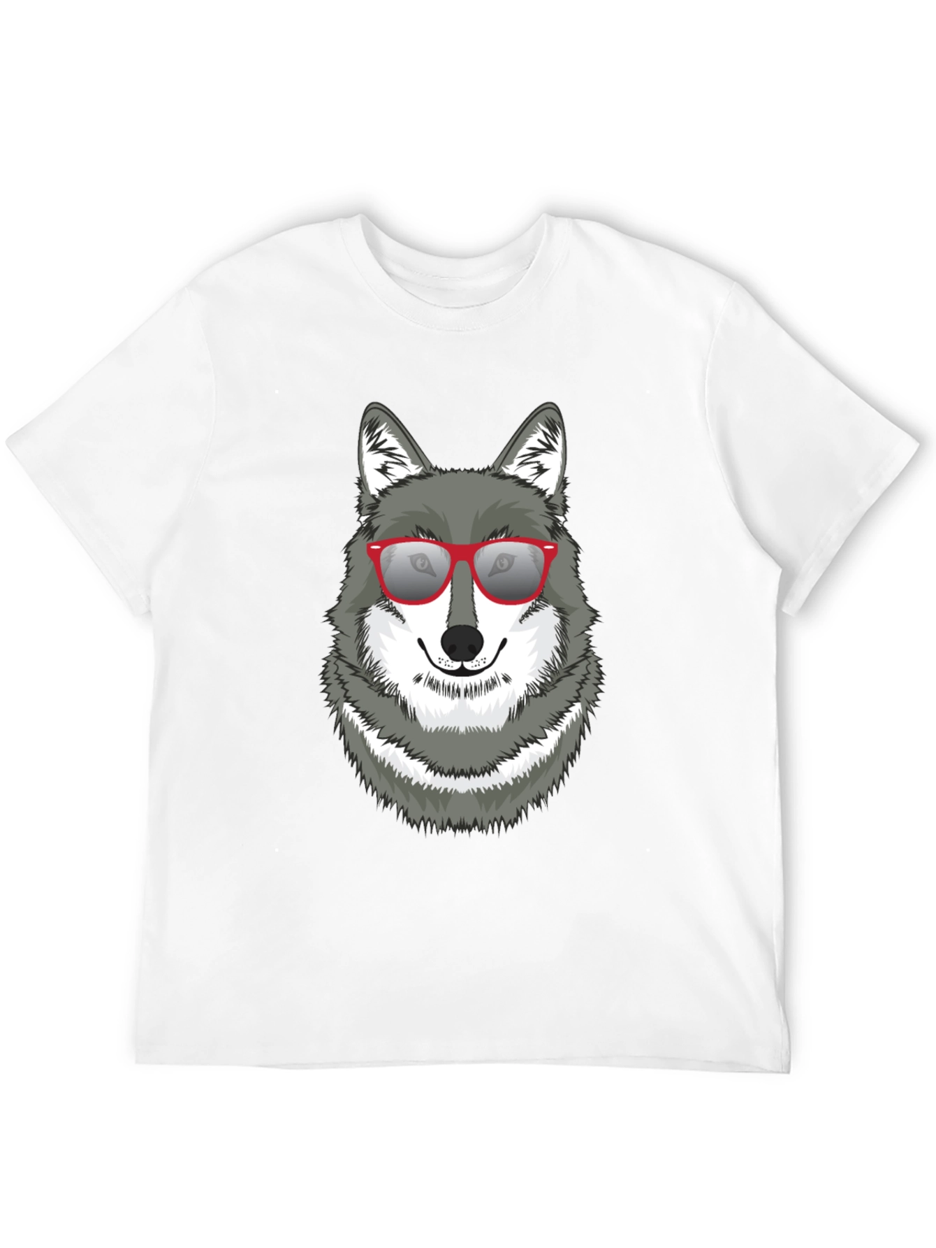 Cool Wolf Graphic Tee - Black