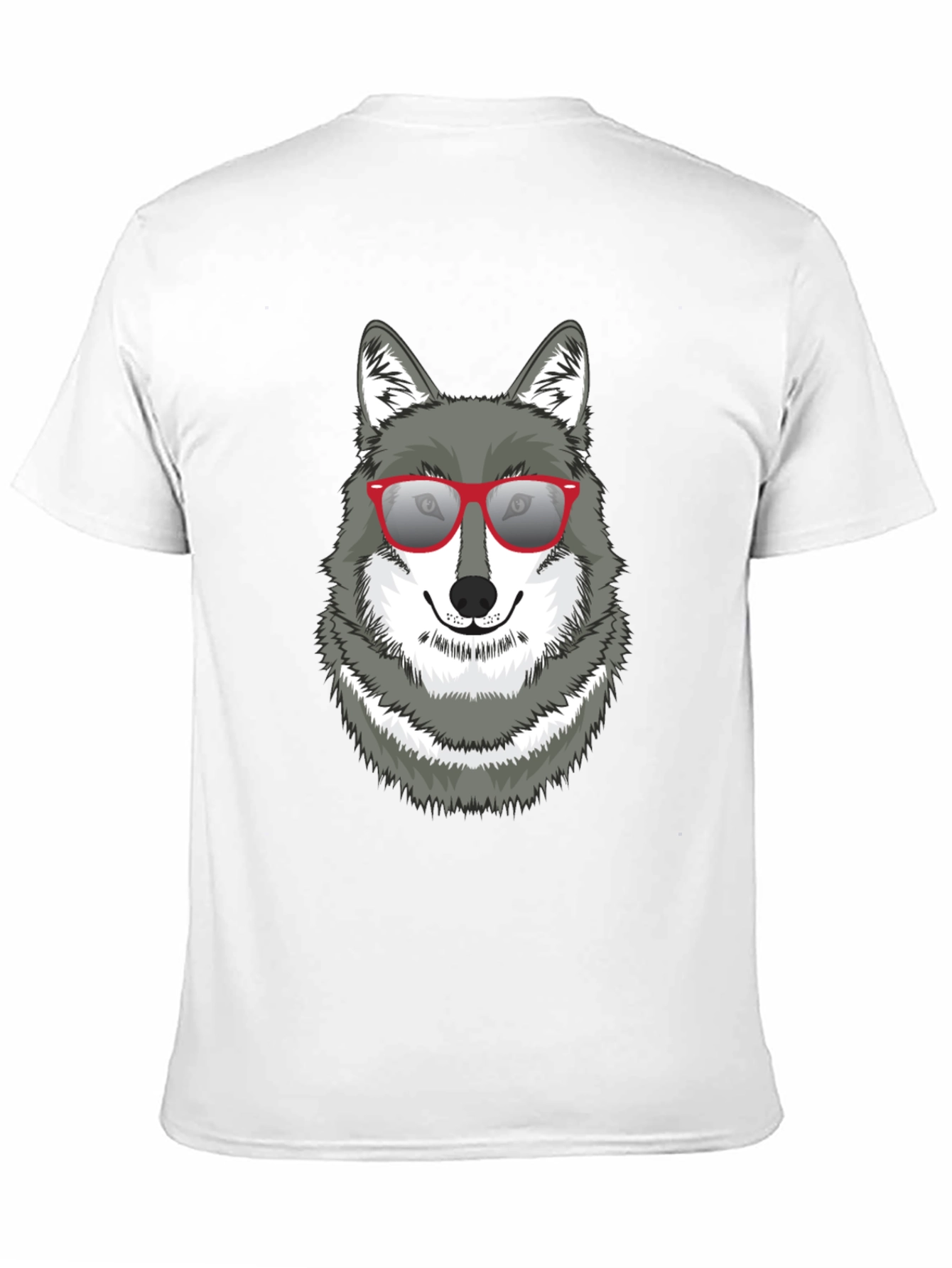 Cool Wolf Graphic Tee - Black