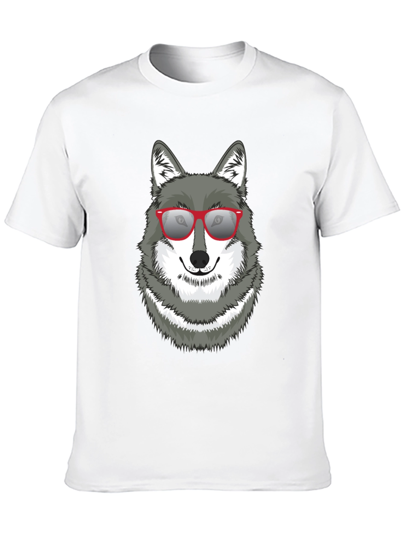 Cool Wolf Graphic Tee - Black