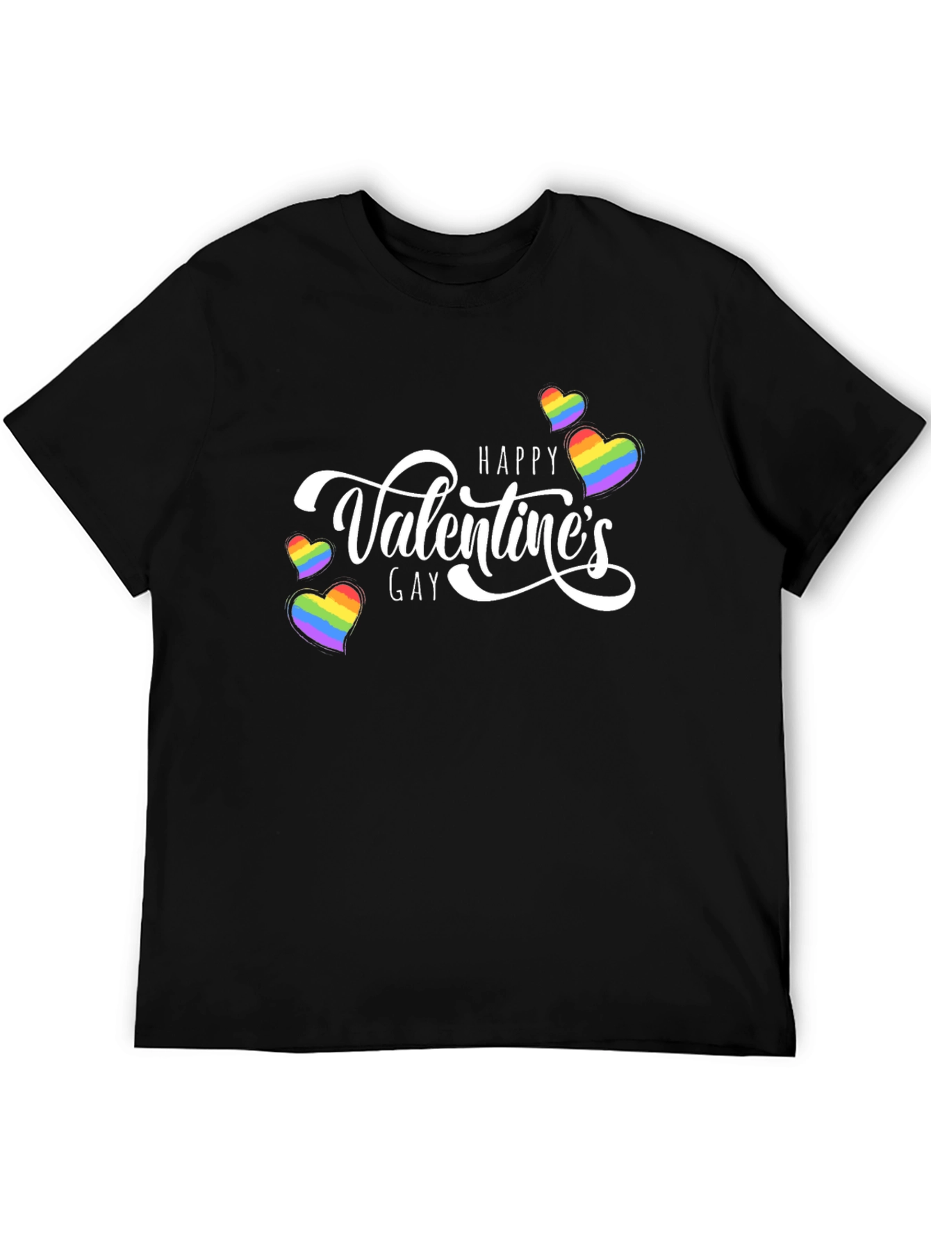 Happy Gay Valentines Rainbow Heart T-Shirt
