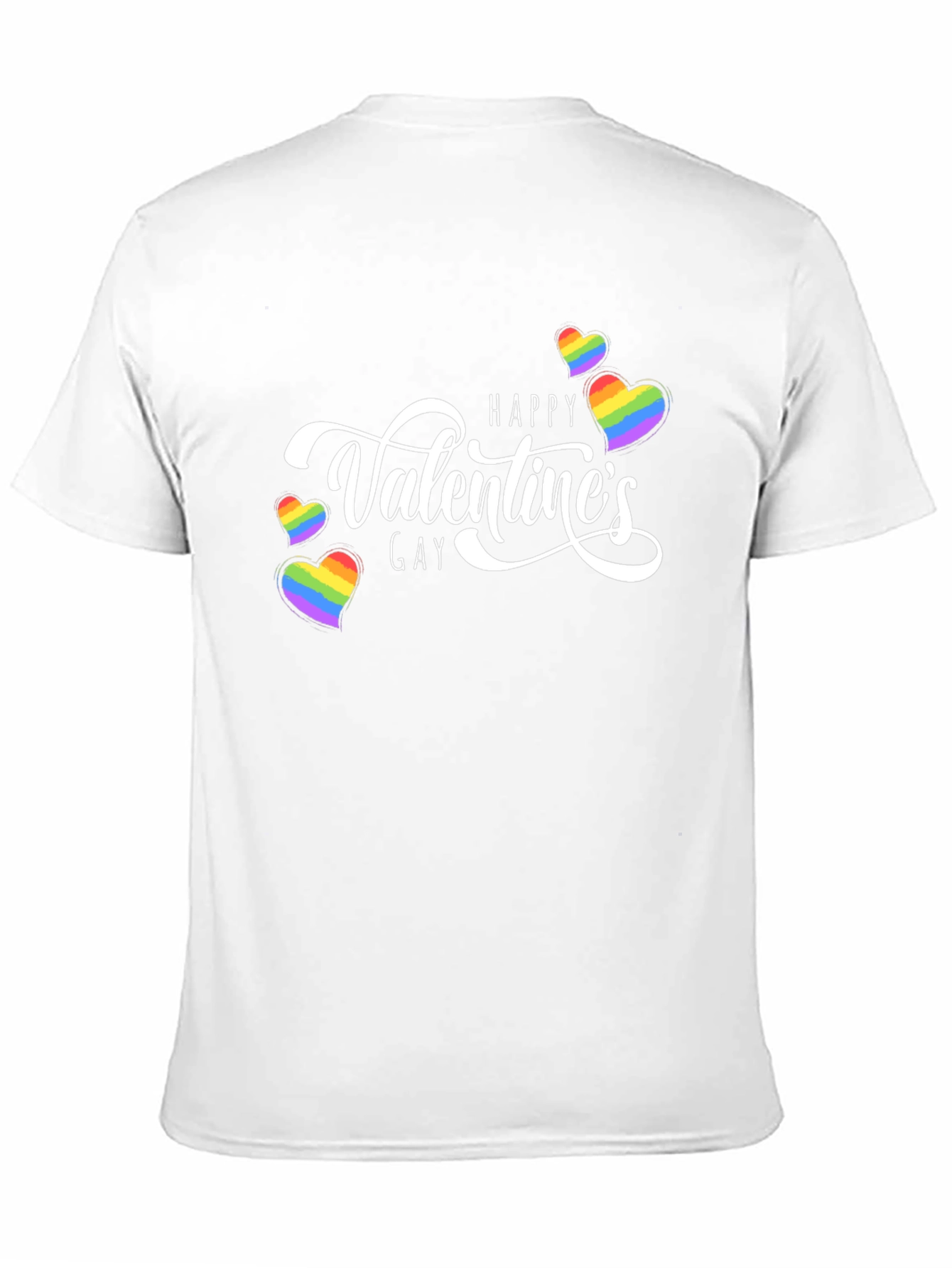 Happy Gay Valentines Rainbow Heart T-Shirt
