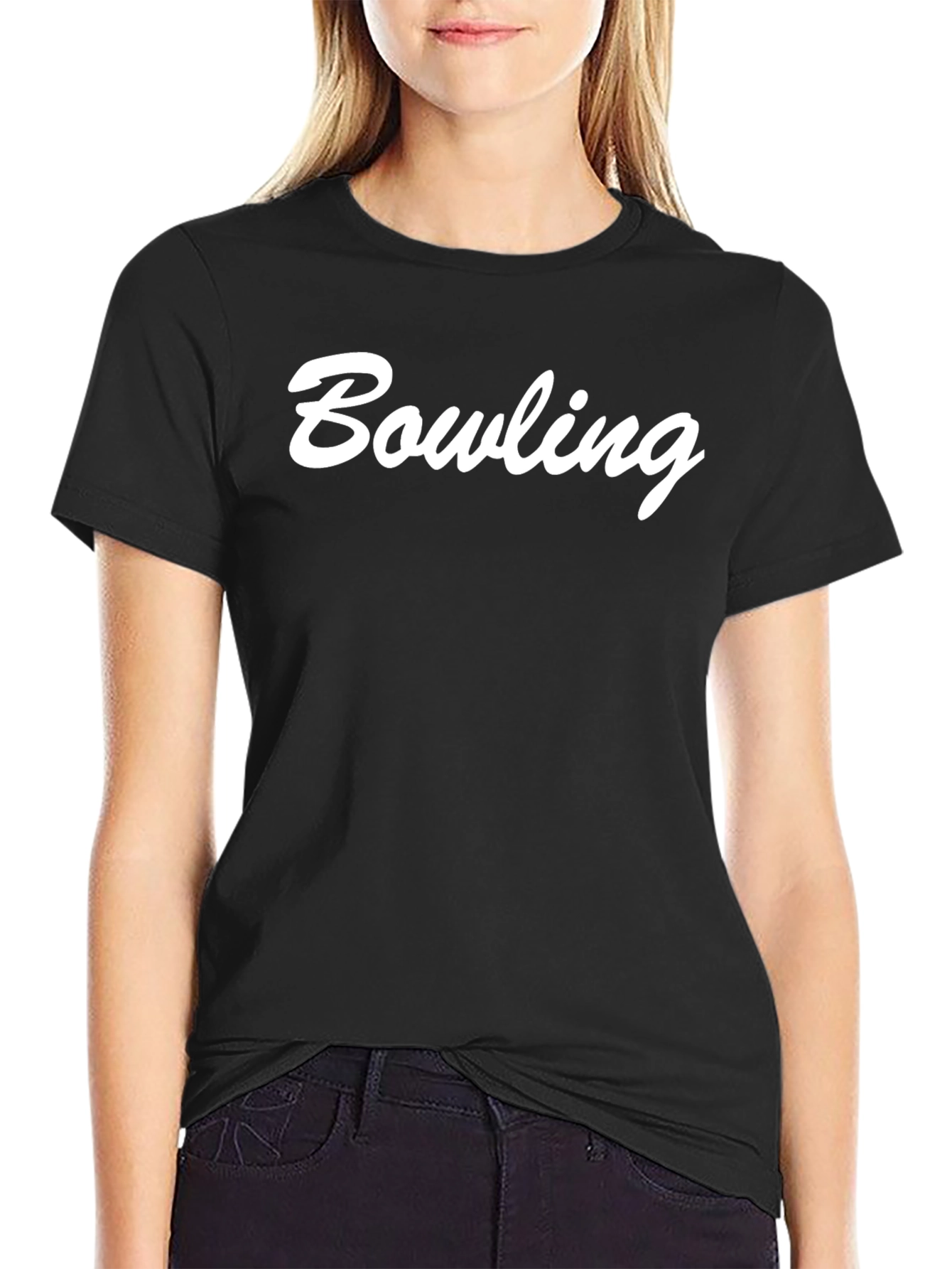 Bowling Graphic T-Shirt Casual Tee