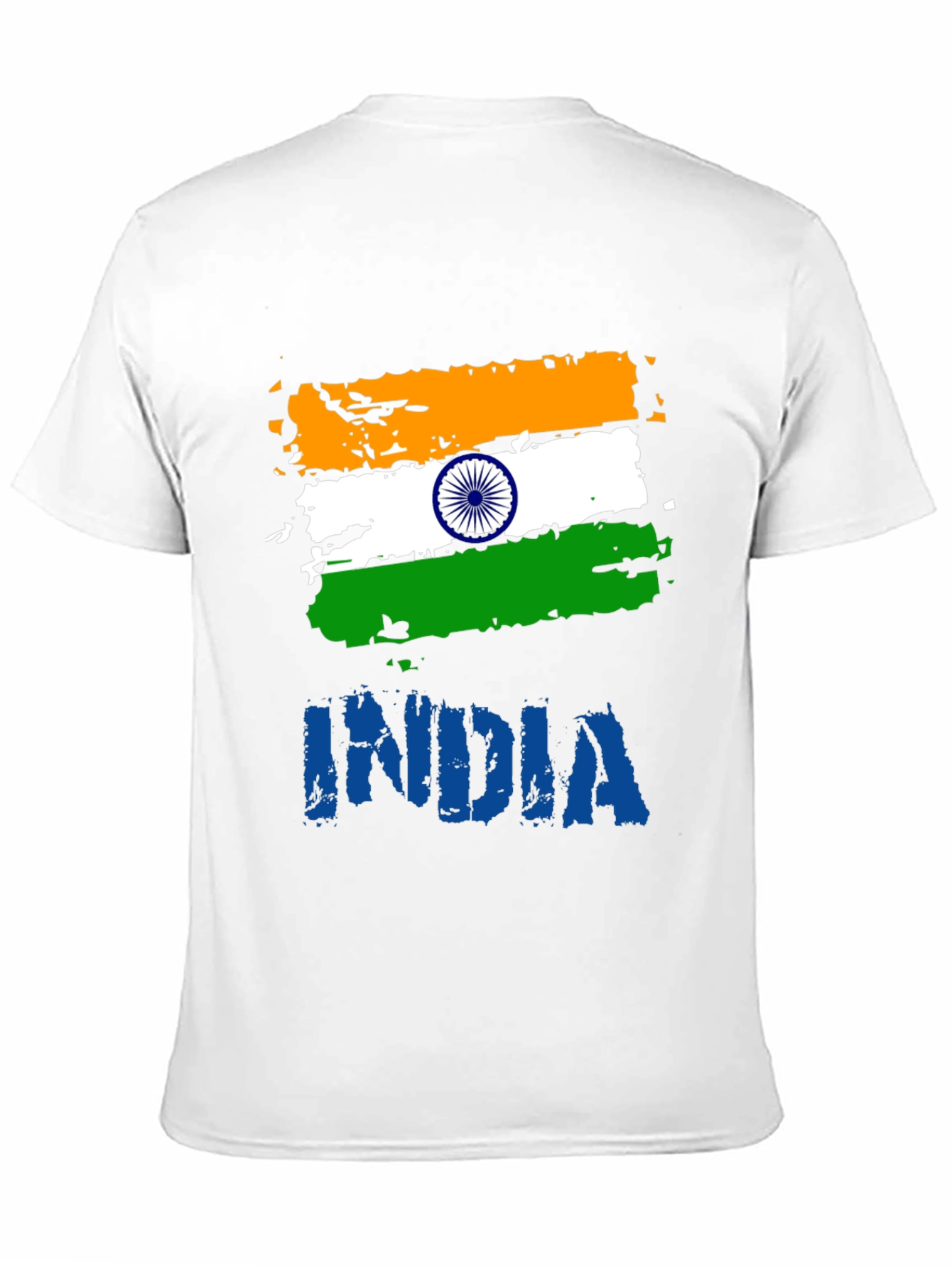 India Flag Graphic T-Shirt - Mens Black Tee