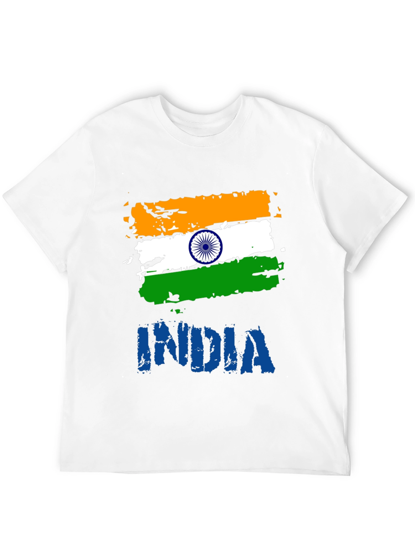 India Flag Graphic T-Shirt - Mens Black Tee