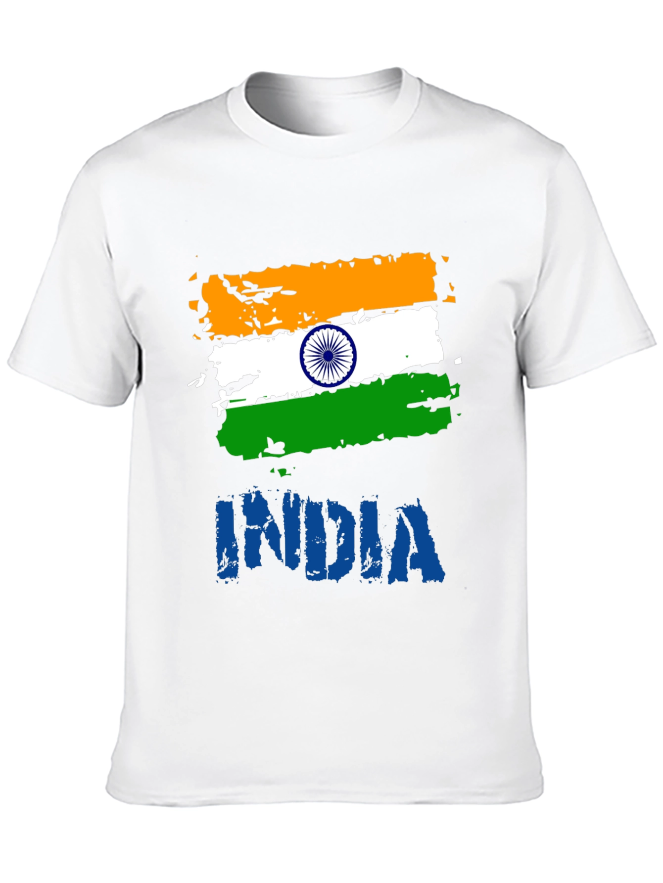 India Flag Graphic T-Shirt - Mens Black Tee