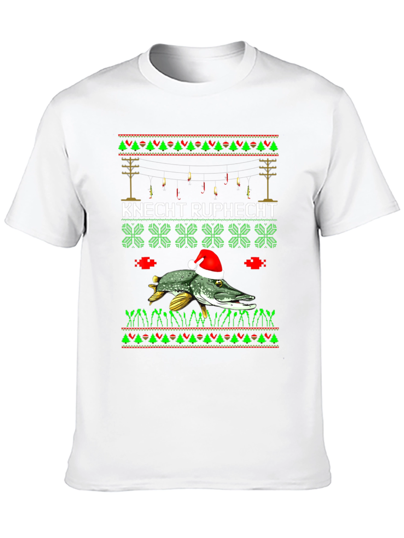 Knecht Ruprecht Fishing Christmas T-Shirt
