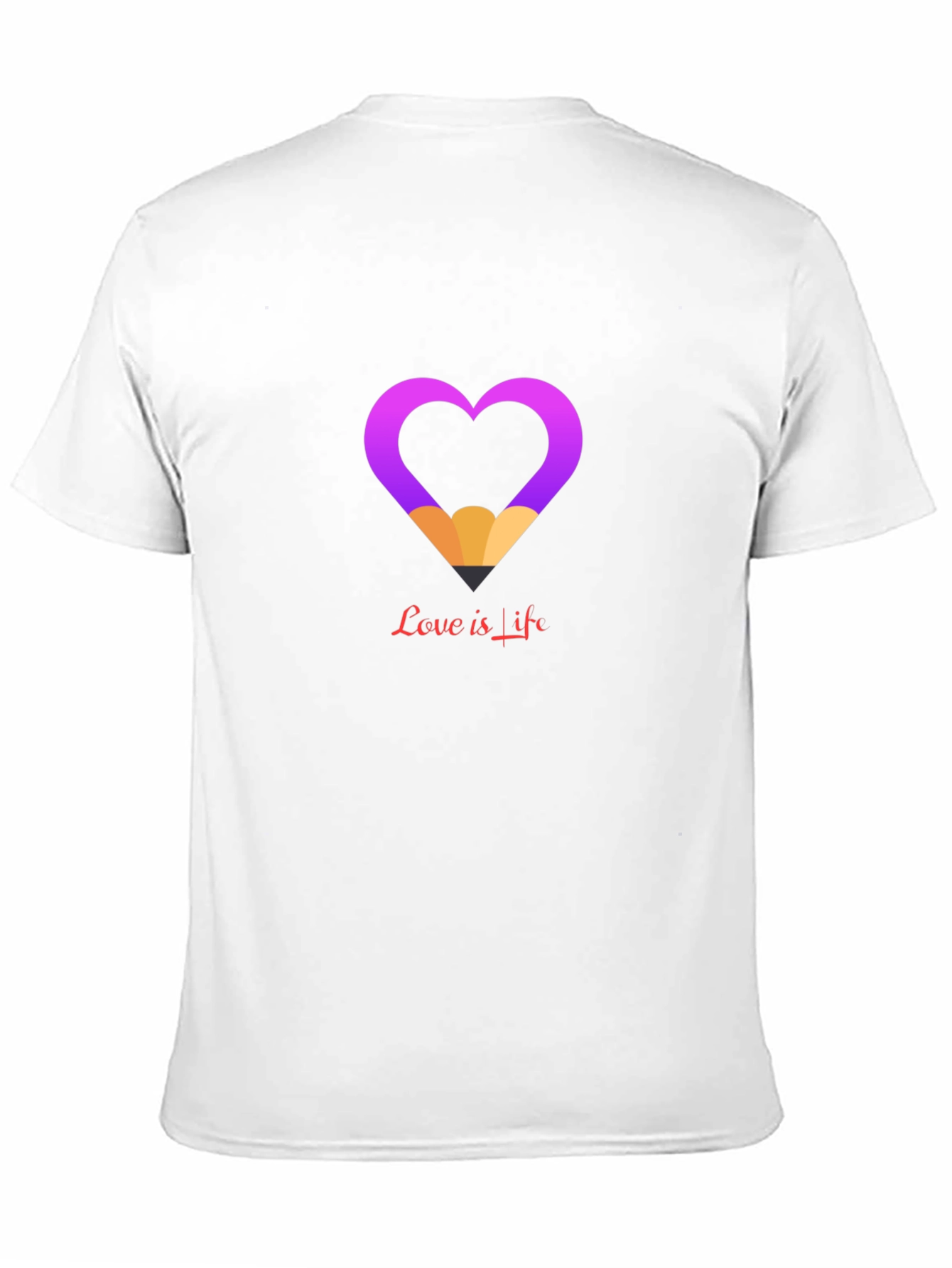 Heart Pencil Graphic Tee - Love Is Life