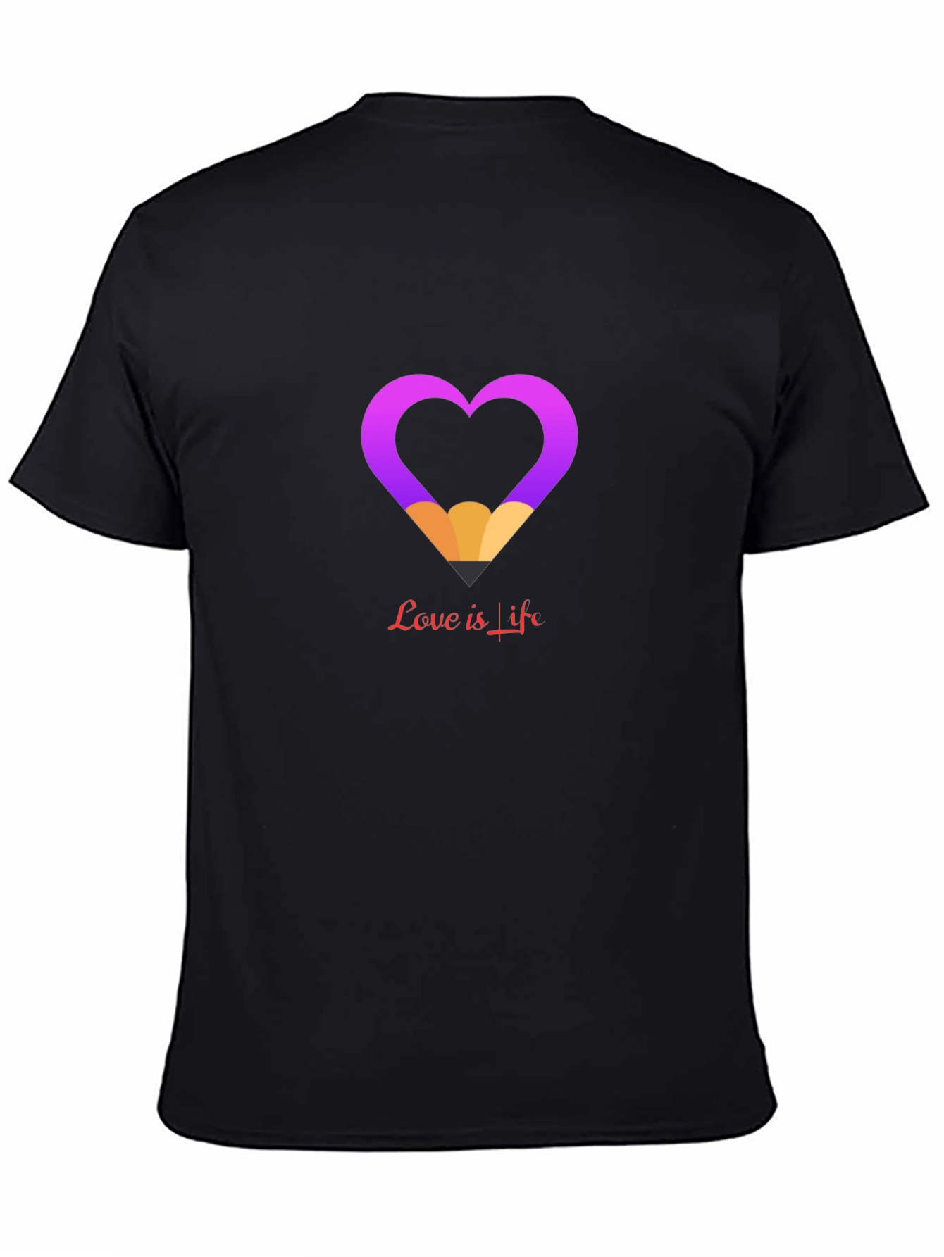 Heart Pencil Graphic Tee - Love Is Life
