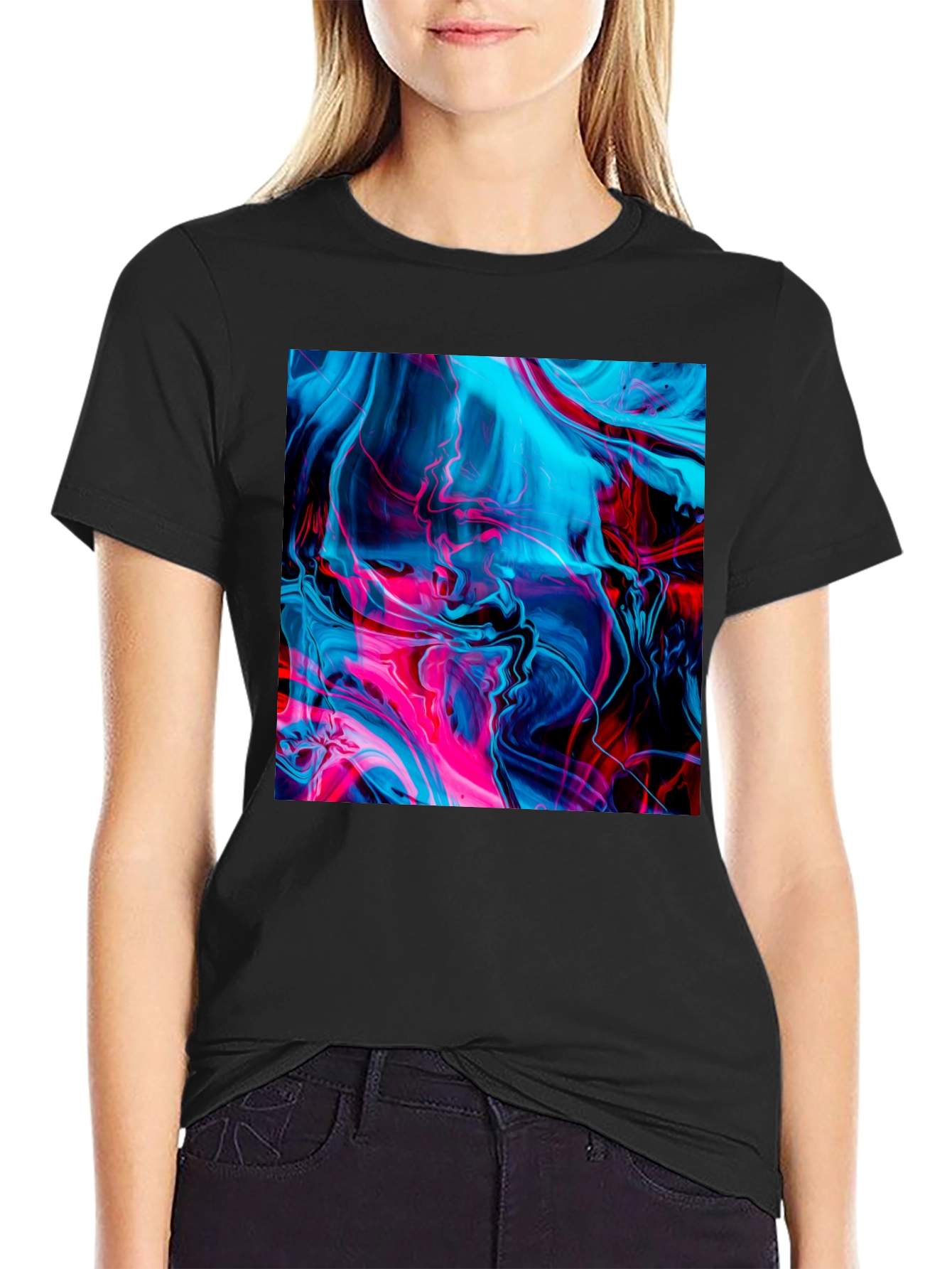 Abstract Swirl T-Shirt - Vibrant Graphic Tee