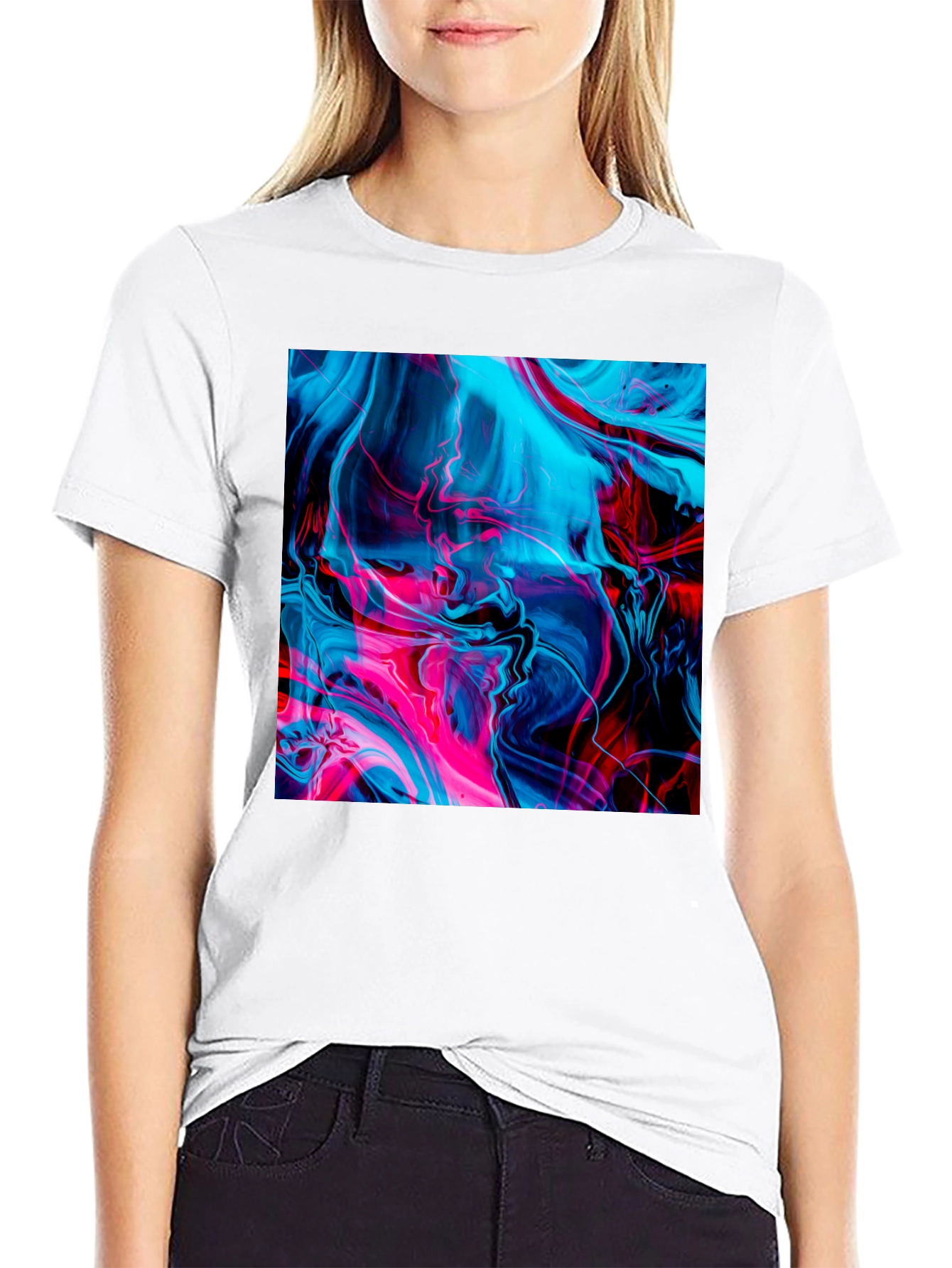 Abstract Swirl T-Shirt - Vibrant Graphic Tee