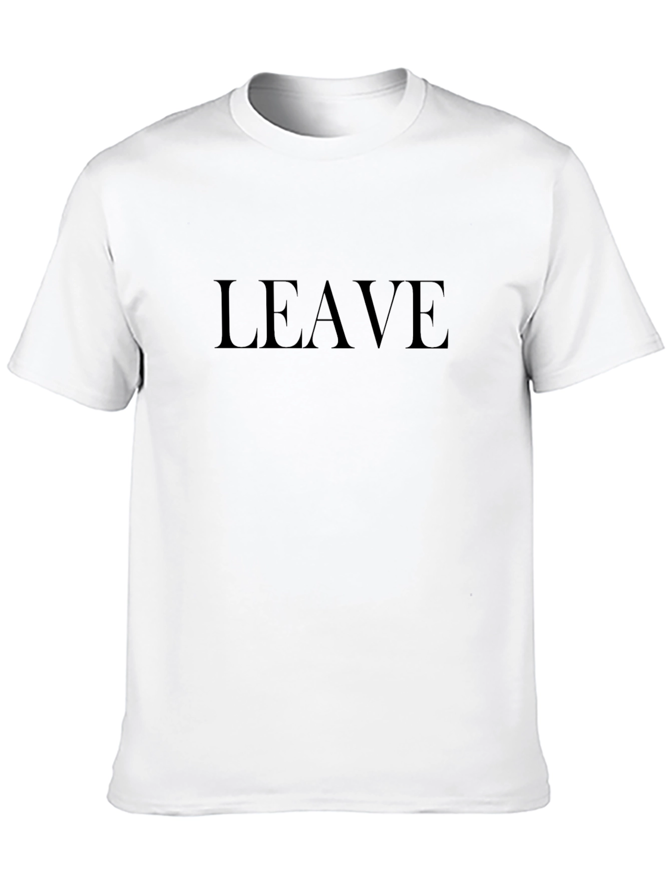 Black LEAVE Graphic Tee