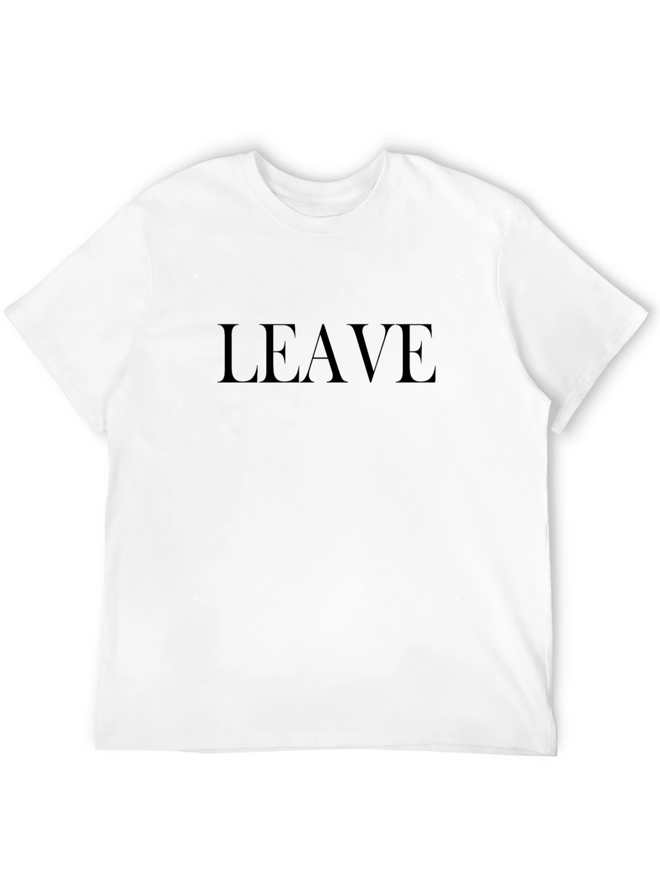 Black LEAVE Graphic Tee