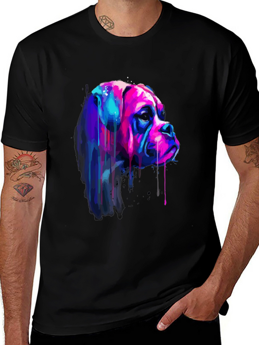 Abstract Dog Art Print T-Shirt