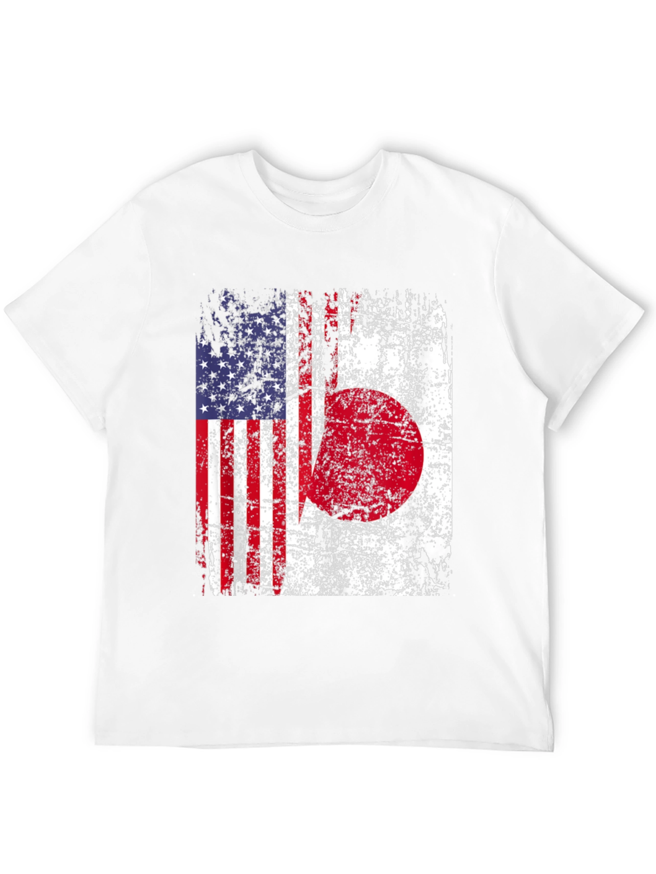 USA Japan Flag Graphic T-Shirt