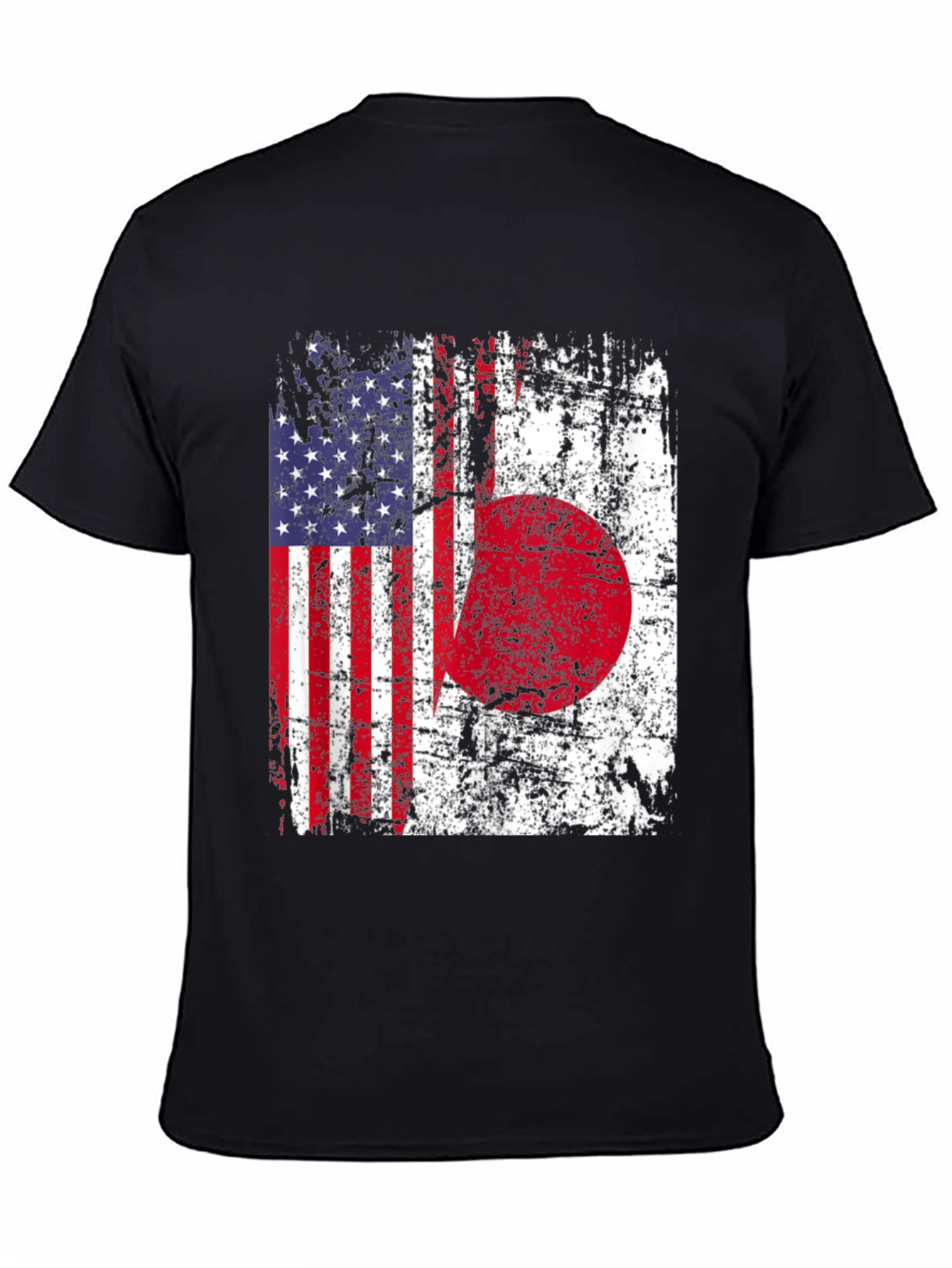 USA Japan Flag Graphic T-Shirt