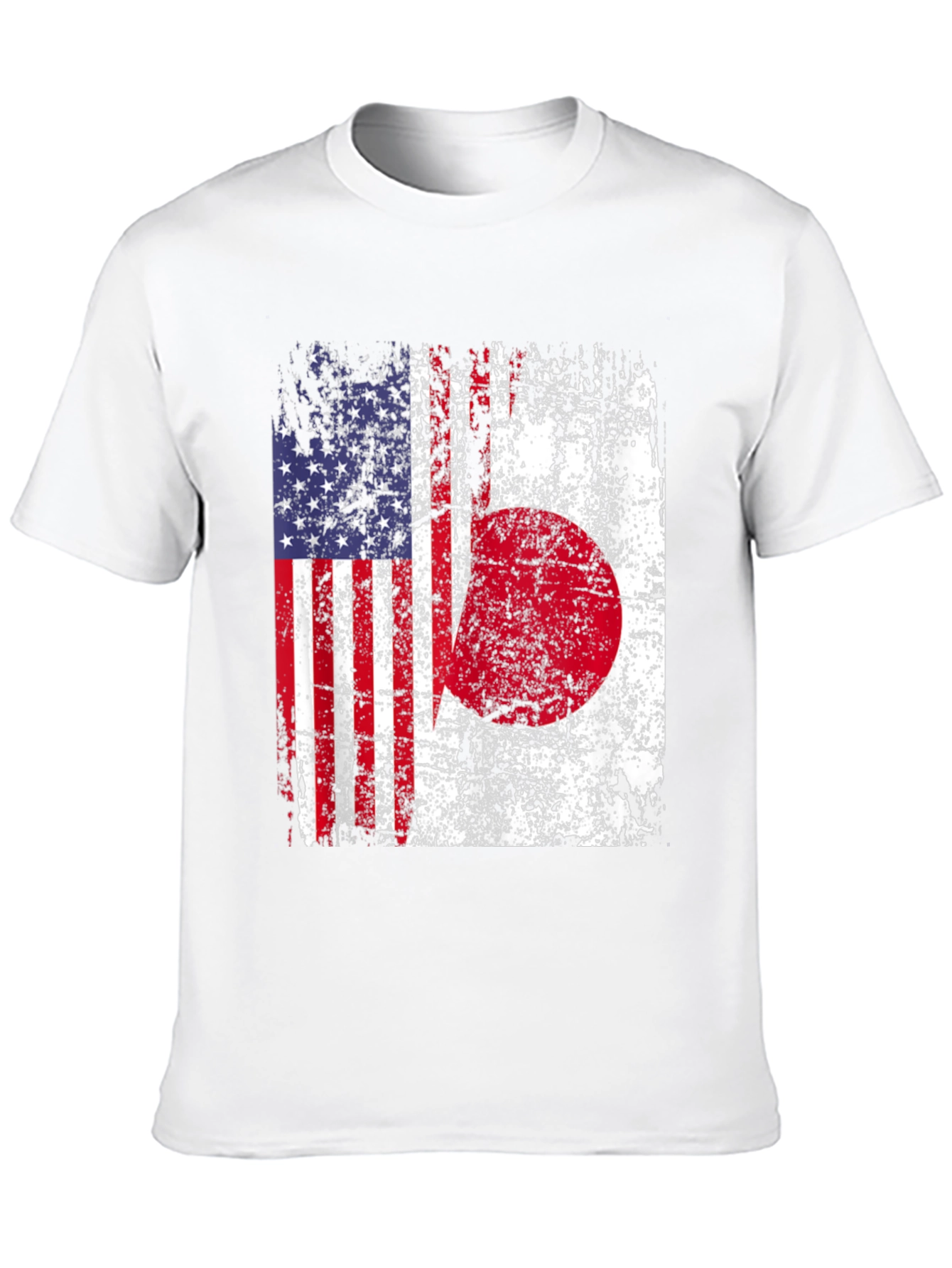 USA Japan Flag Graphic T-Shirt