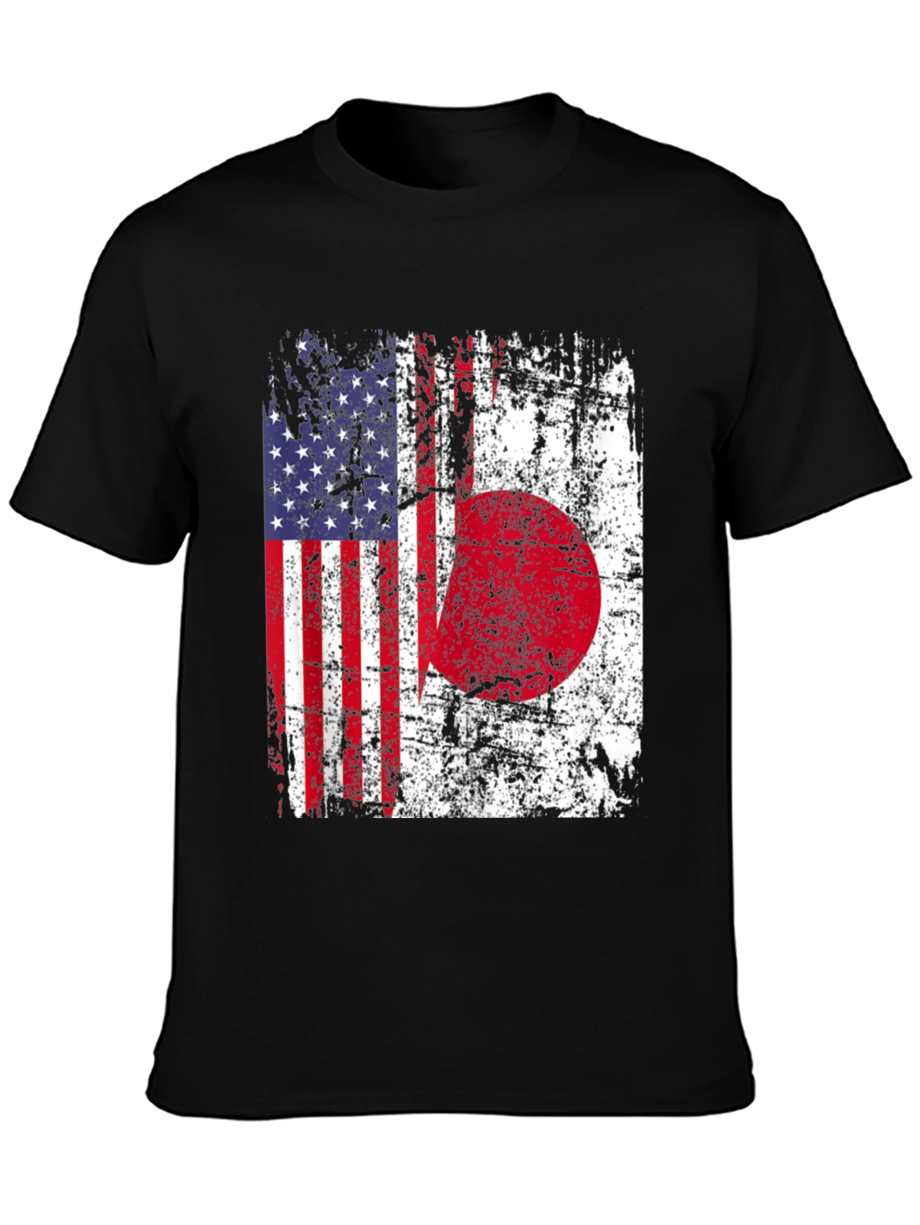USA Japan Flag Graphic T-Shirt