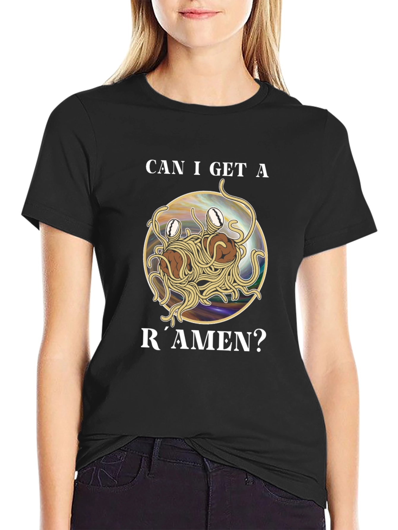 Flying Spaghetti Monster T-Shirt Ramen Tee