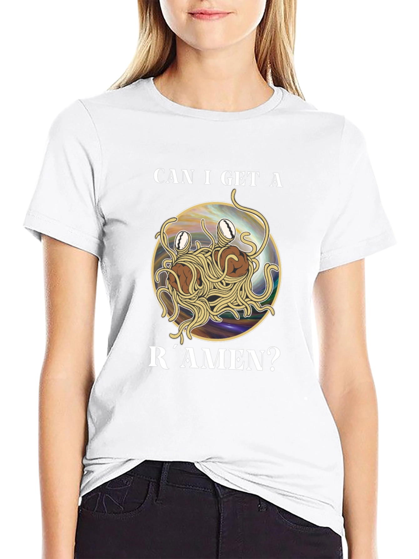 Flying Spaghetti Monster T-Shirt Ramen Tee