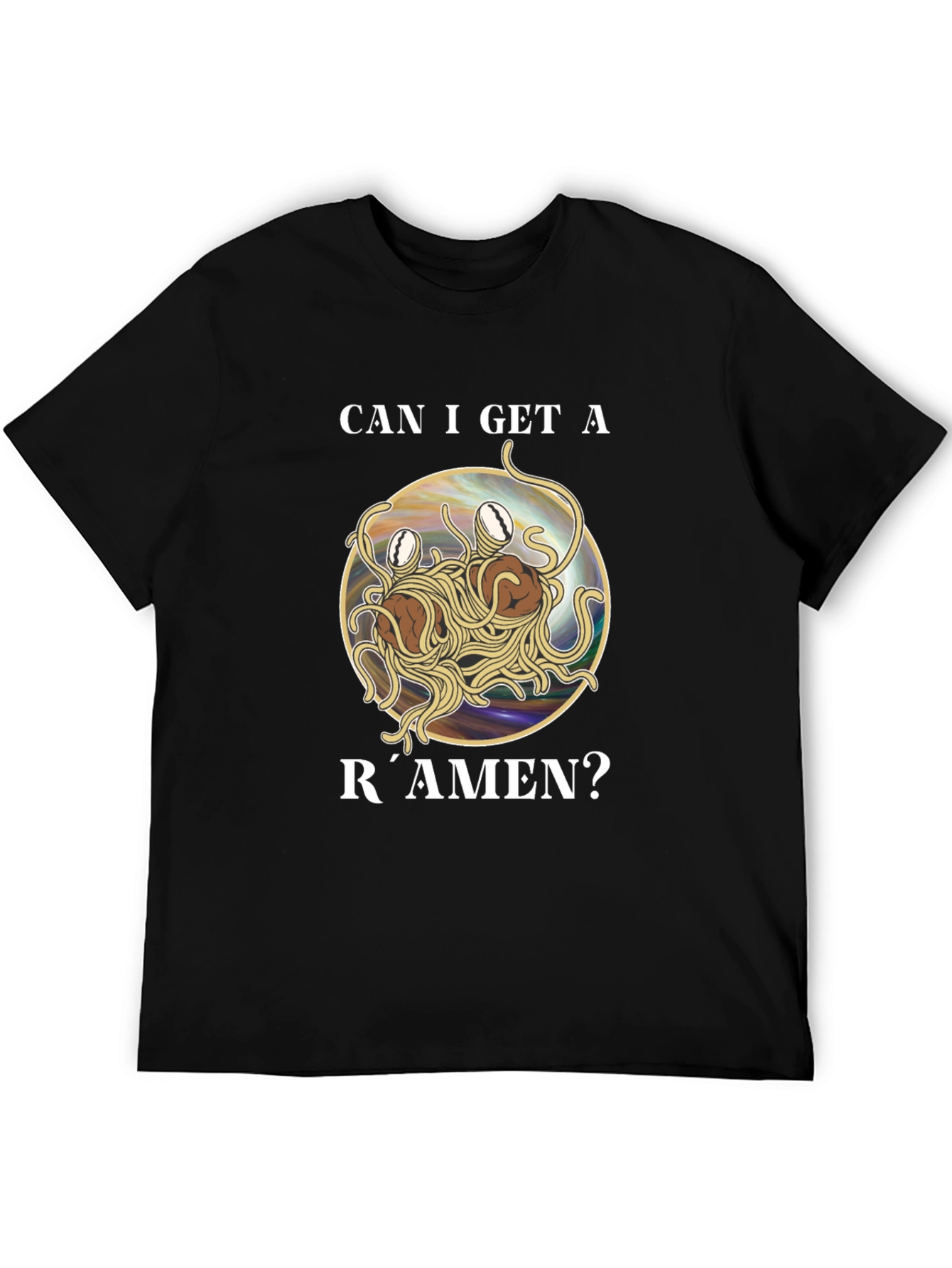 Flying Spaghetti Monster T-Shirt Ramen Tee
