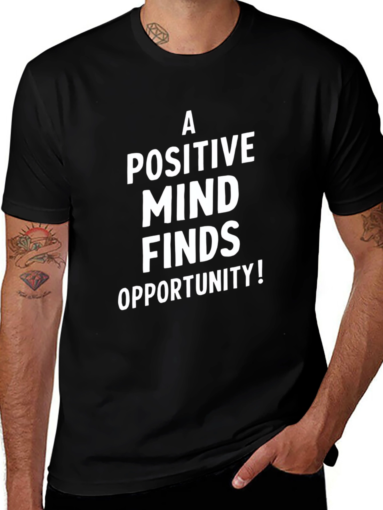 Positive Mind T-Shirt - Motivational Graphic Tee