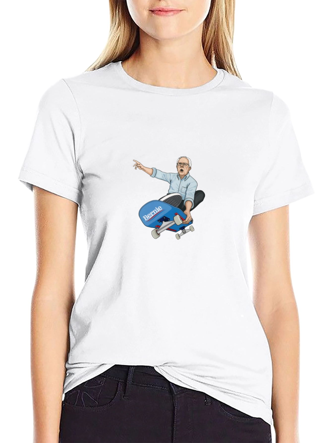 Skateboarding Bernie Graphic Tee