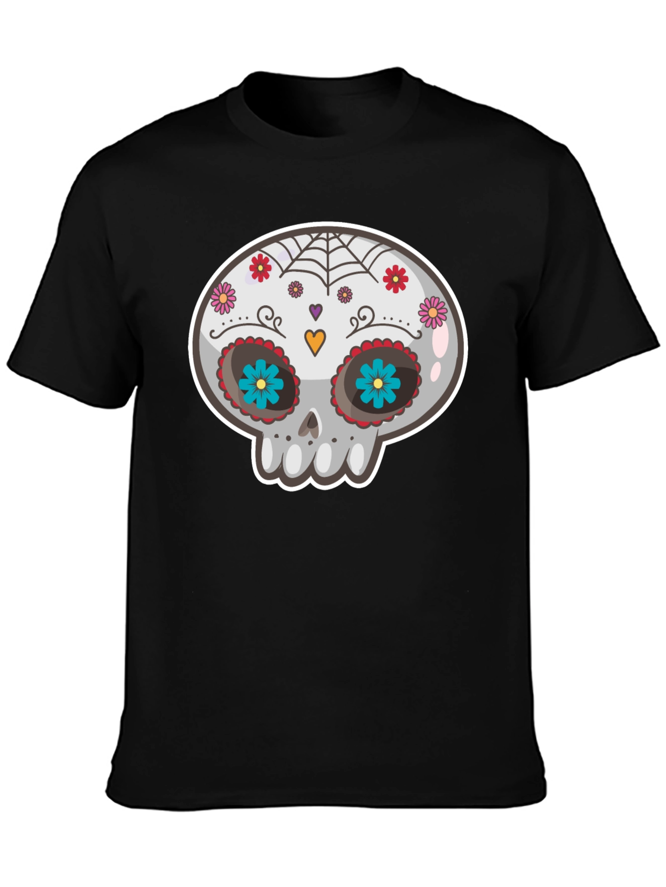 Sugar Skull T-Shirt - Day of the Dead Style
