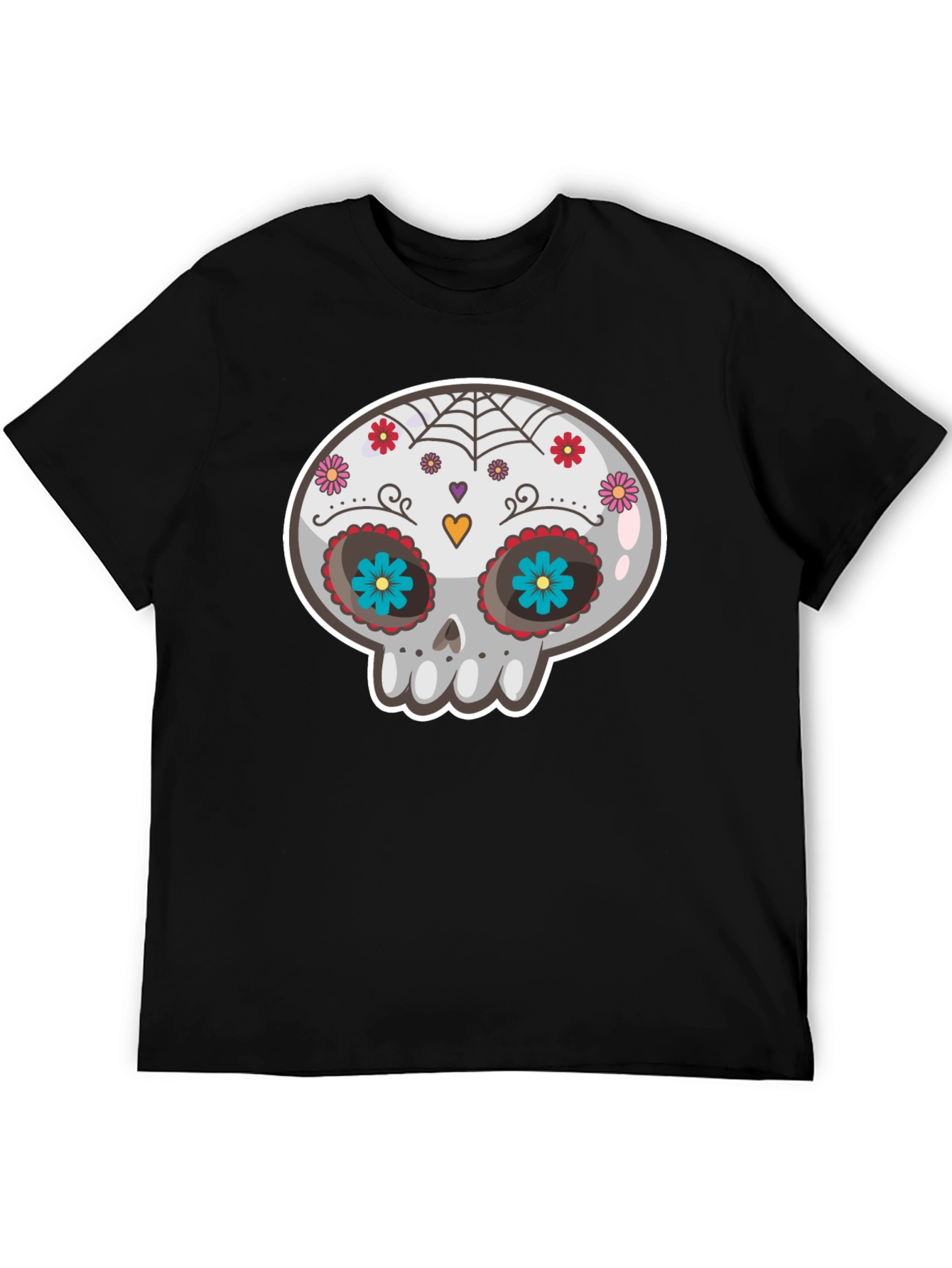 Sugar Skull T-Shirt - Day of the Dead Style