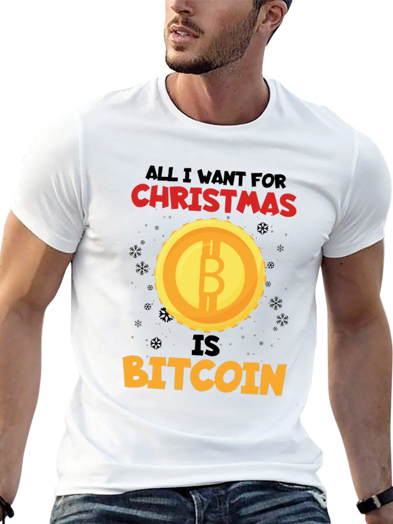 Bitcoin Christmas T-Shirt - Crypto Holiday Tee