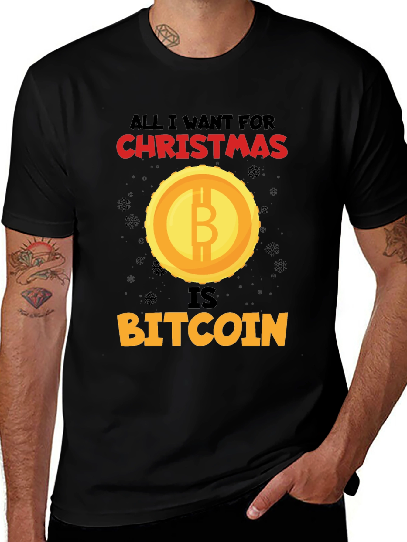 Bitcoin Christmas T-Shirt - Crypto Holiday Tee