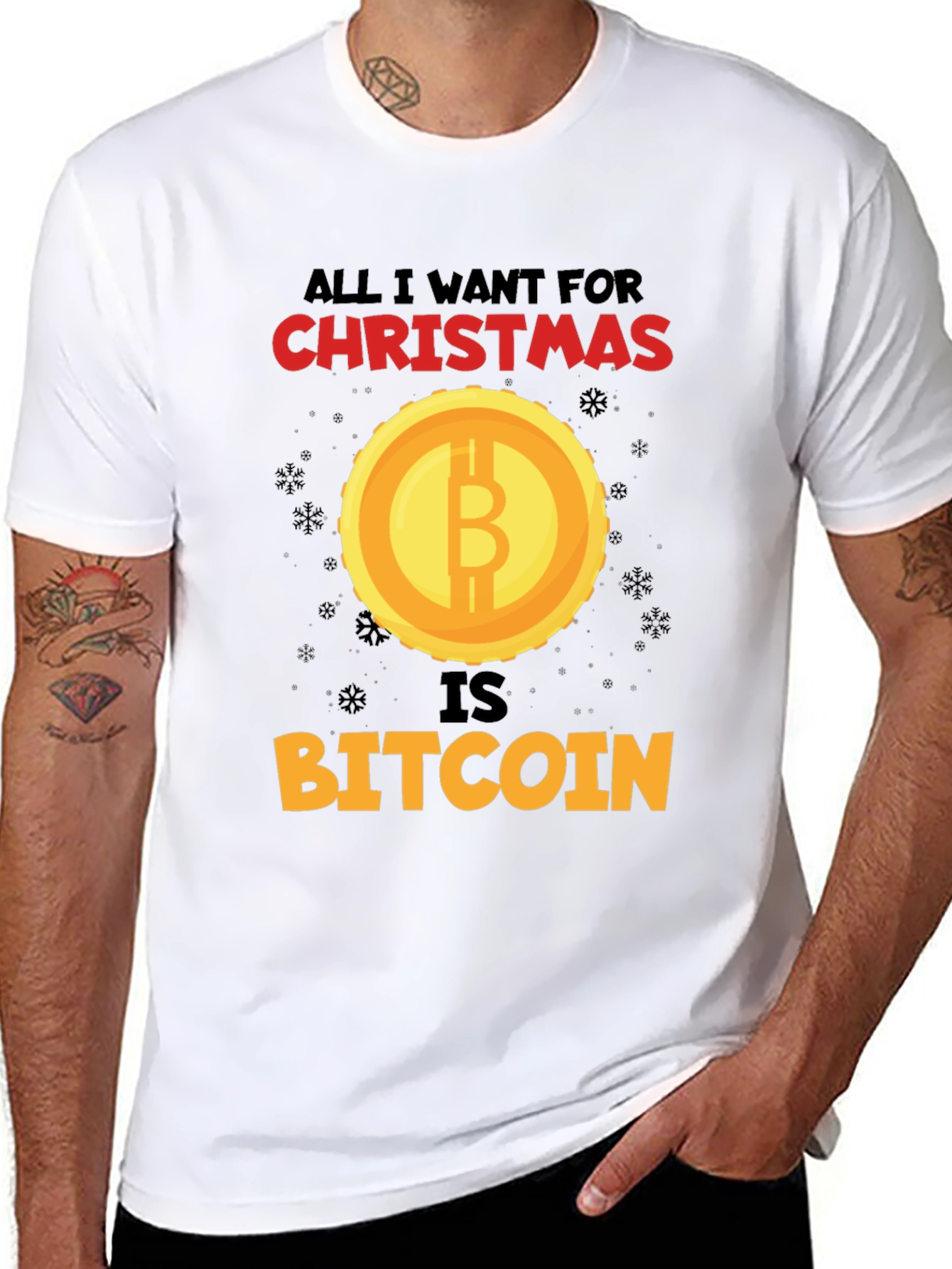 Bitcoin Christmas T-Shirt - Crypto Holiday Tee