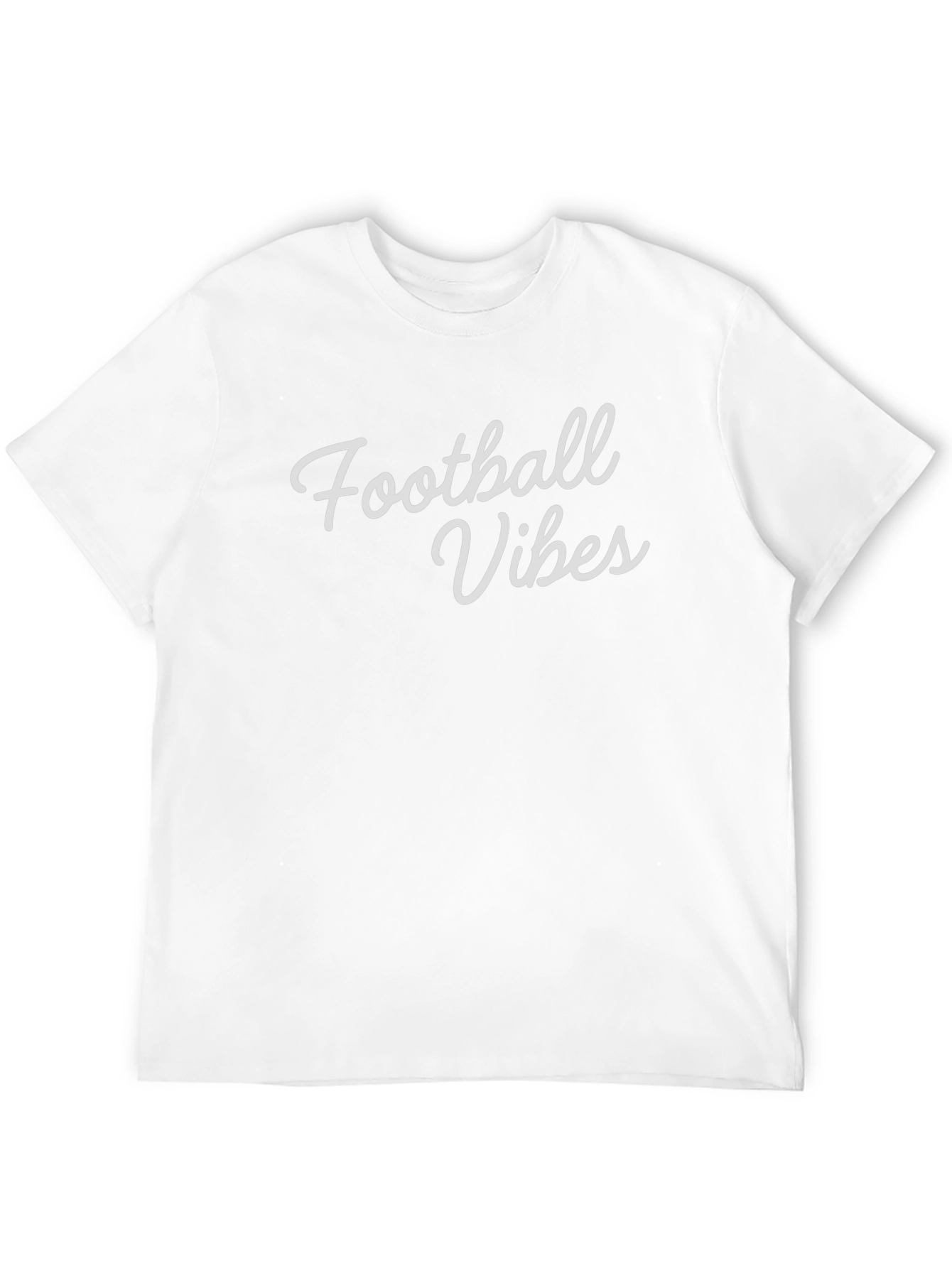 Football Vibes Graphic Tee - Soft Black T-Shirt