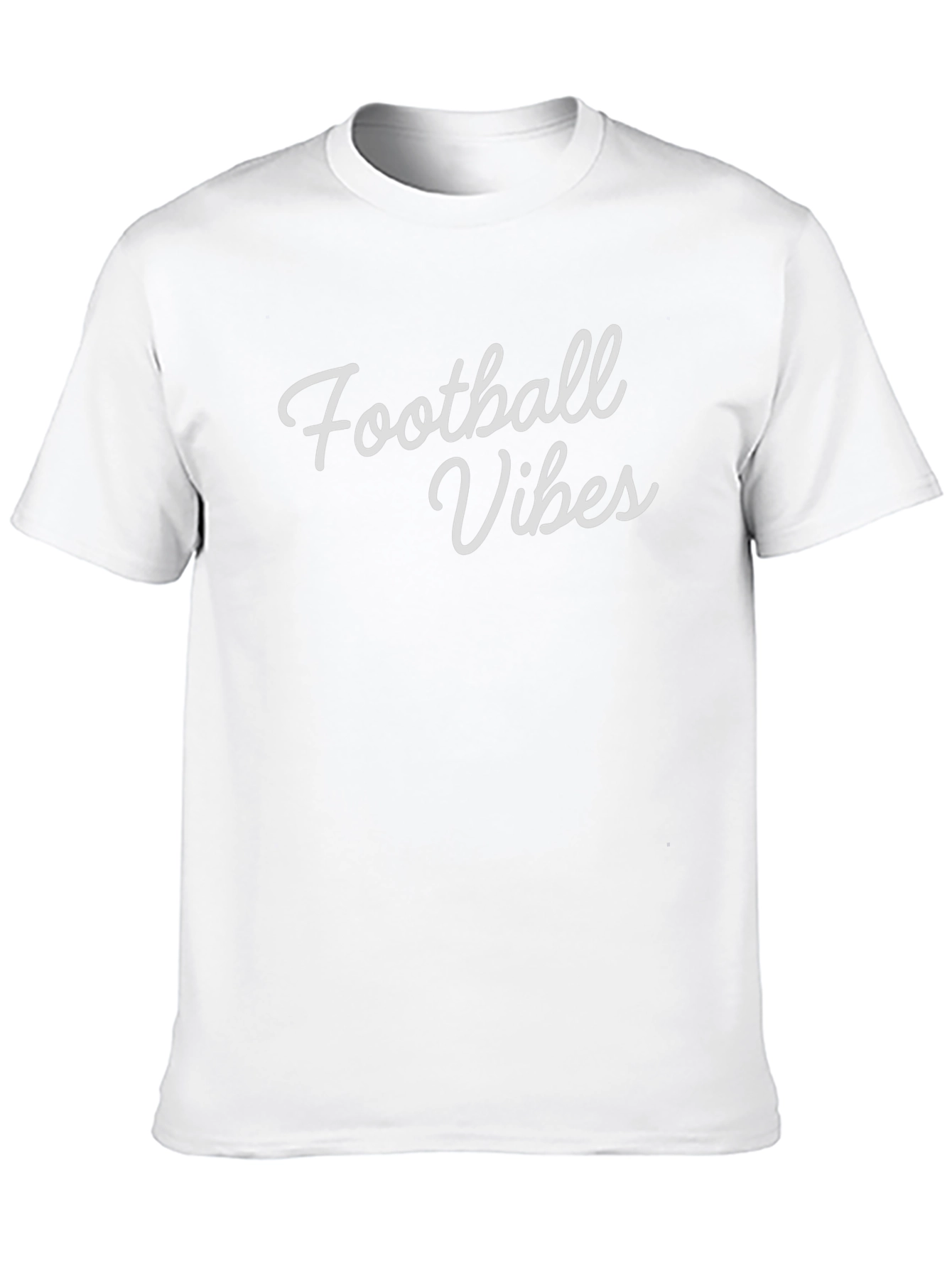 Football Vibes Graphic Tee - Soft Black T-Shirt