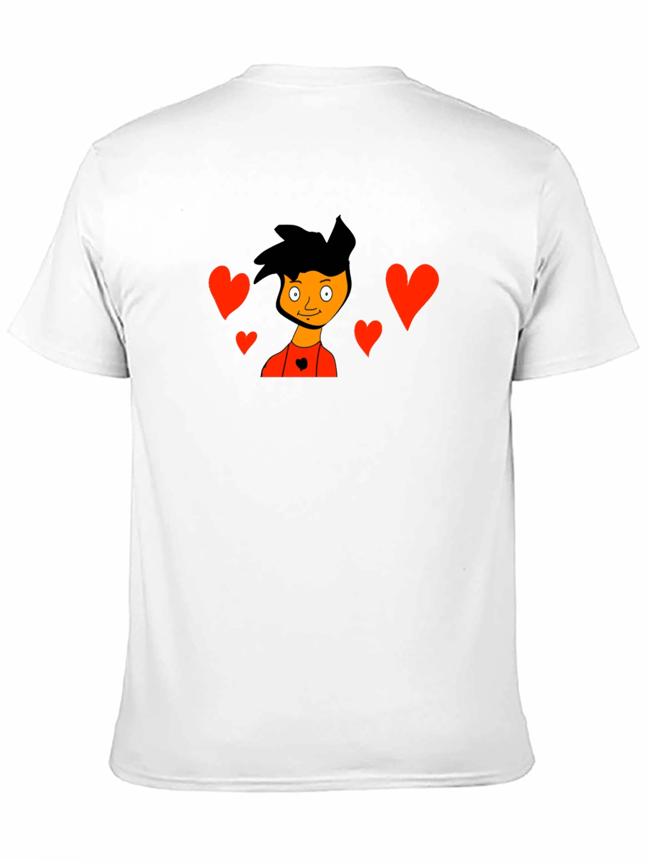 Cartoon Heart T-Shirt - Black