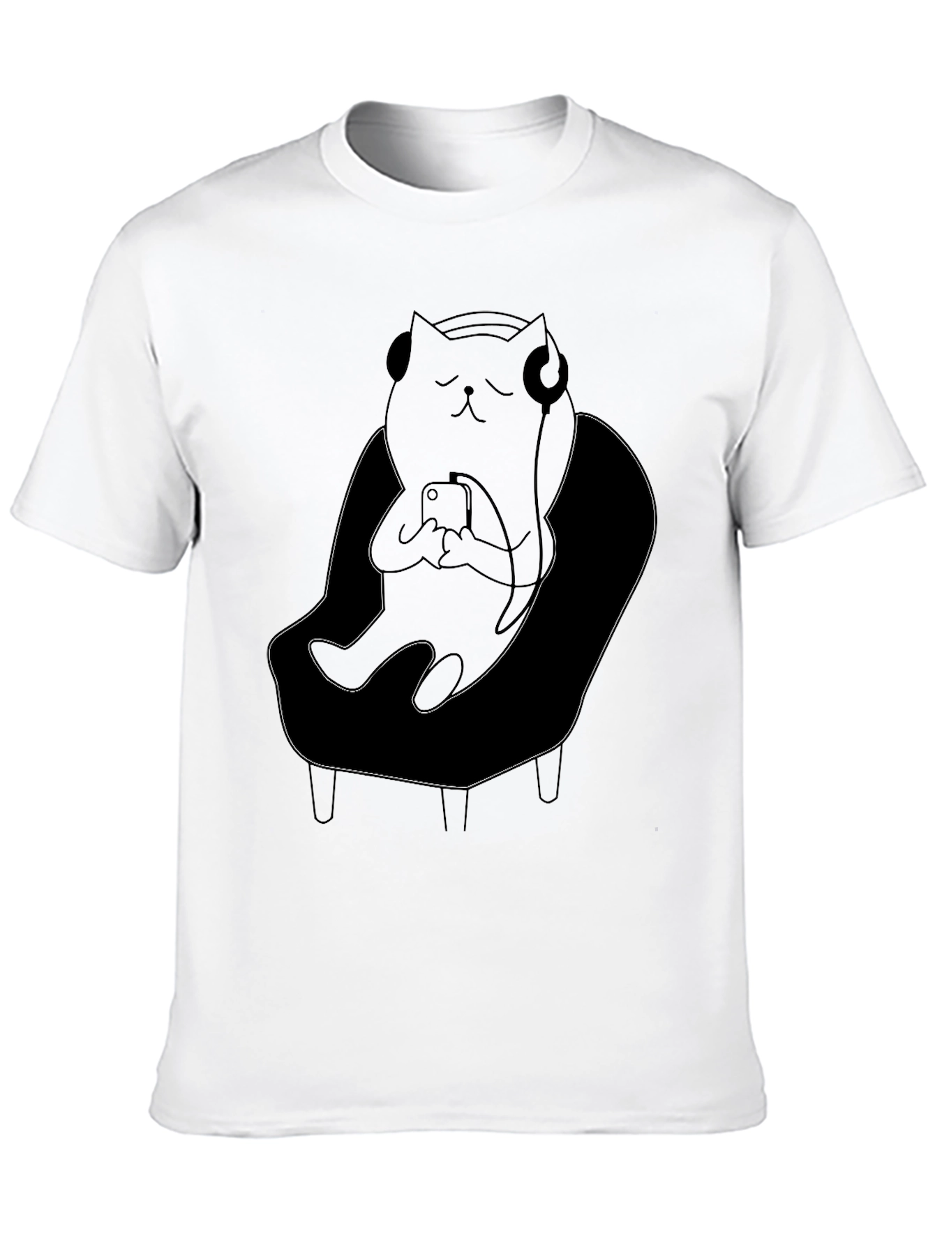 Relaxed Cat in Chair T-Shirt