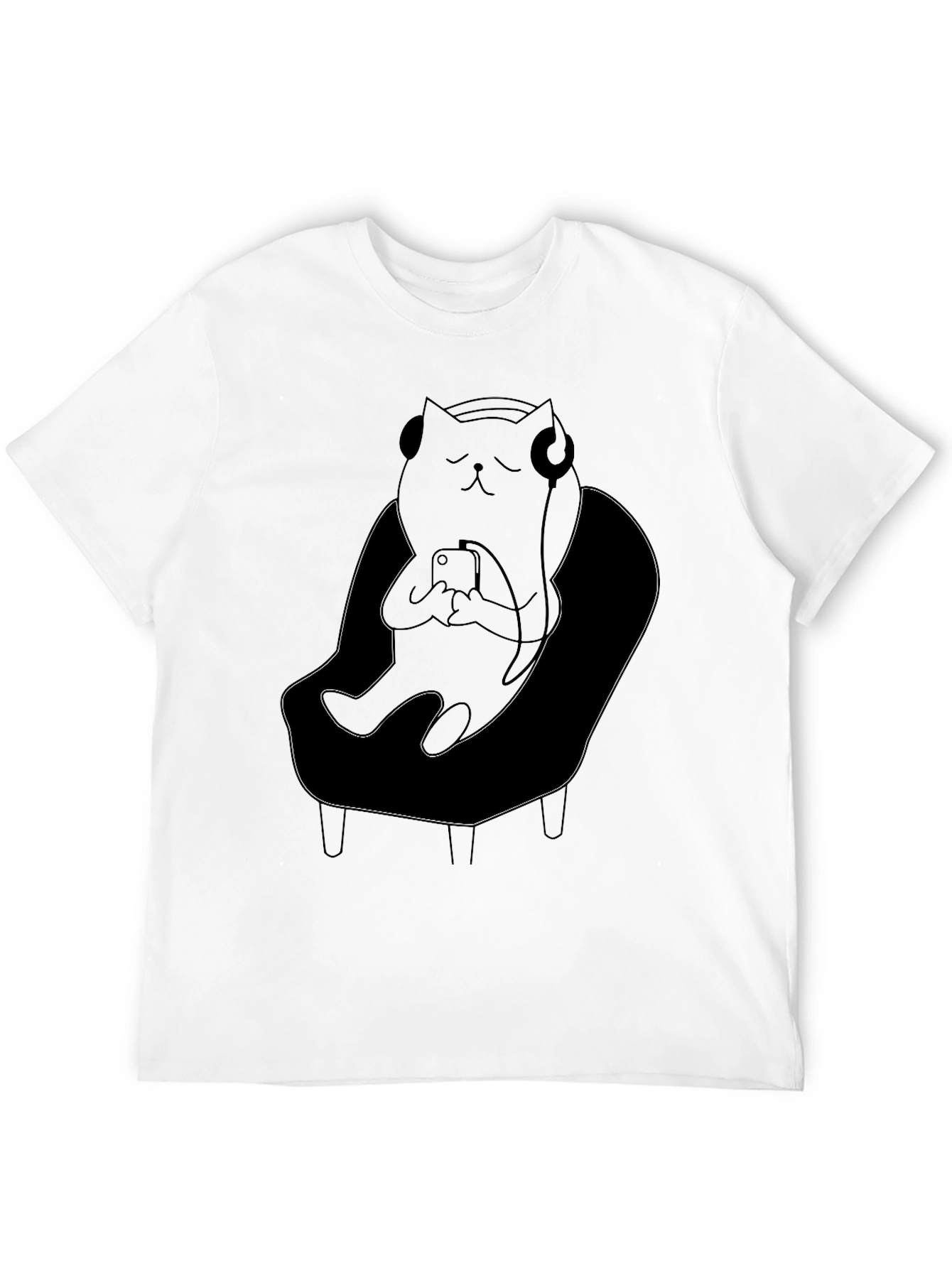 Relaxed Cat in Chair T-Shirt