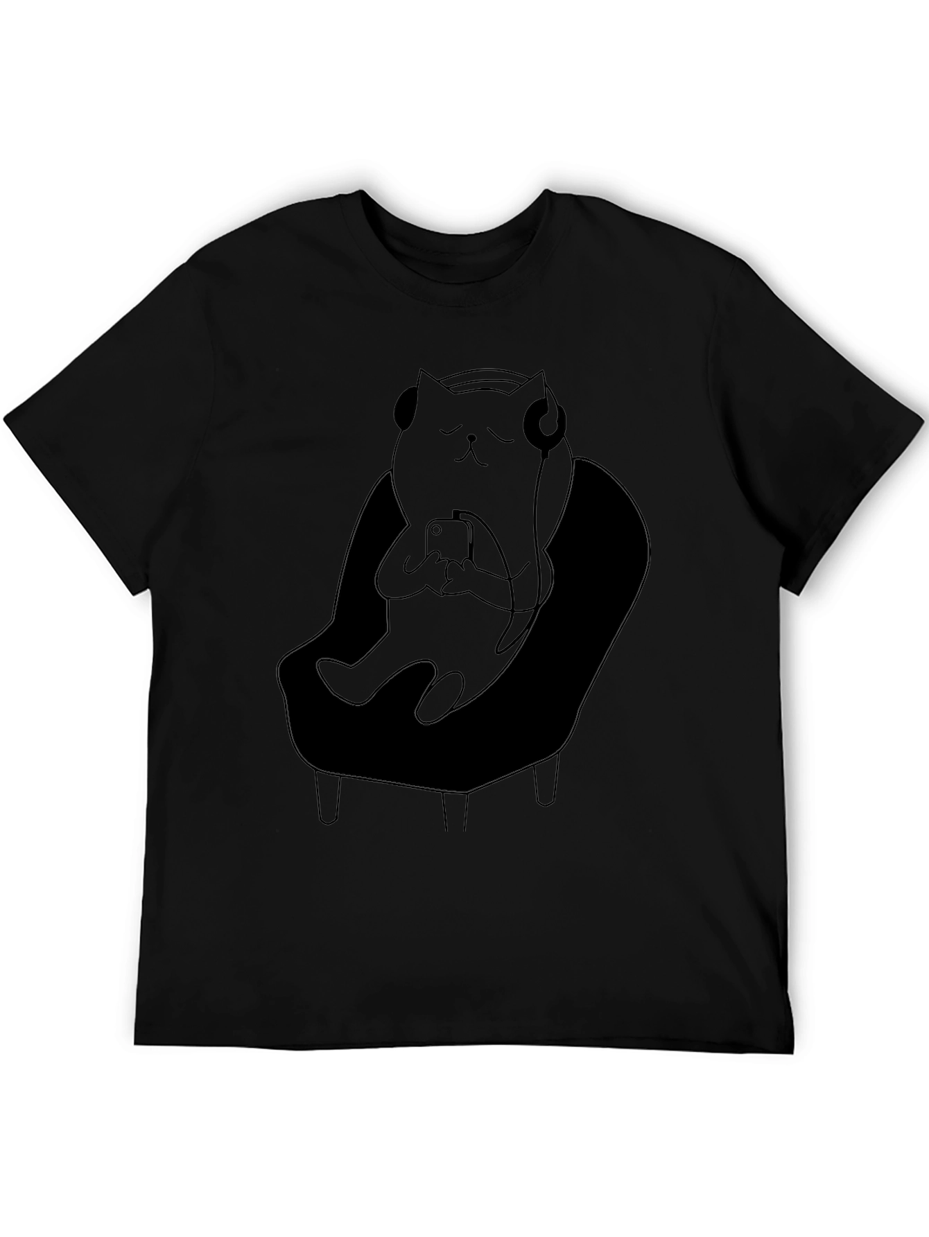 Relaxed Cat in Chair T-Shirt