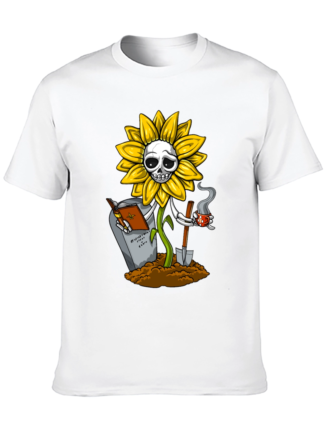 Sunflower Skeleton Graphic Tee