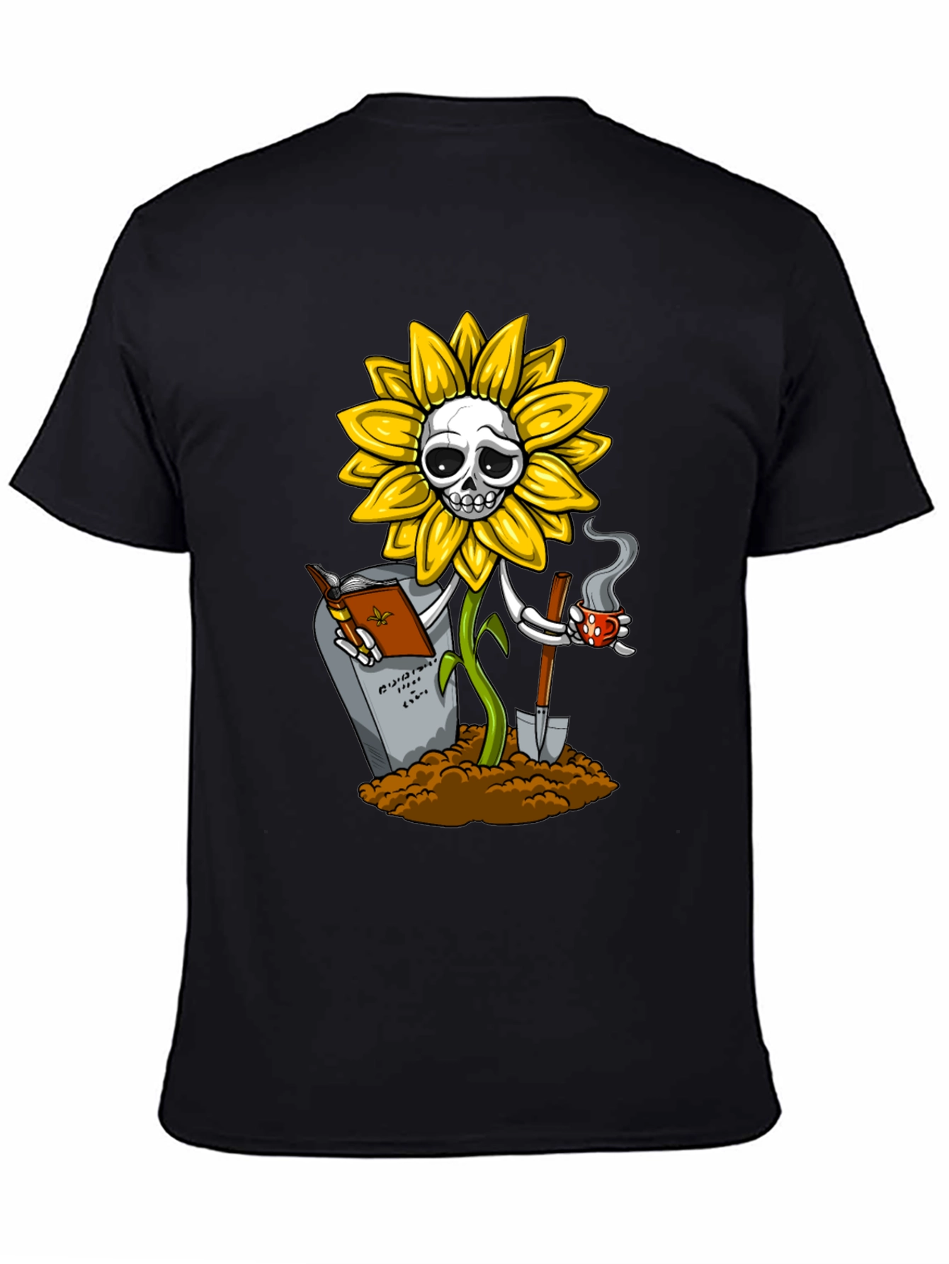 Sunflower Skeleton Graphic Tee