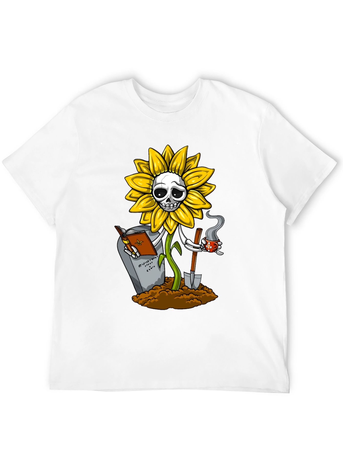 Sunflower Skeleton Graphic Tee