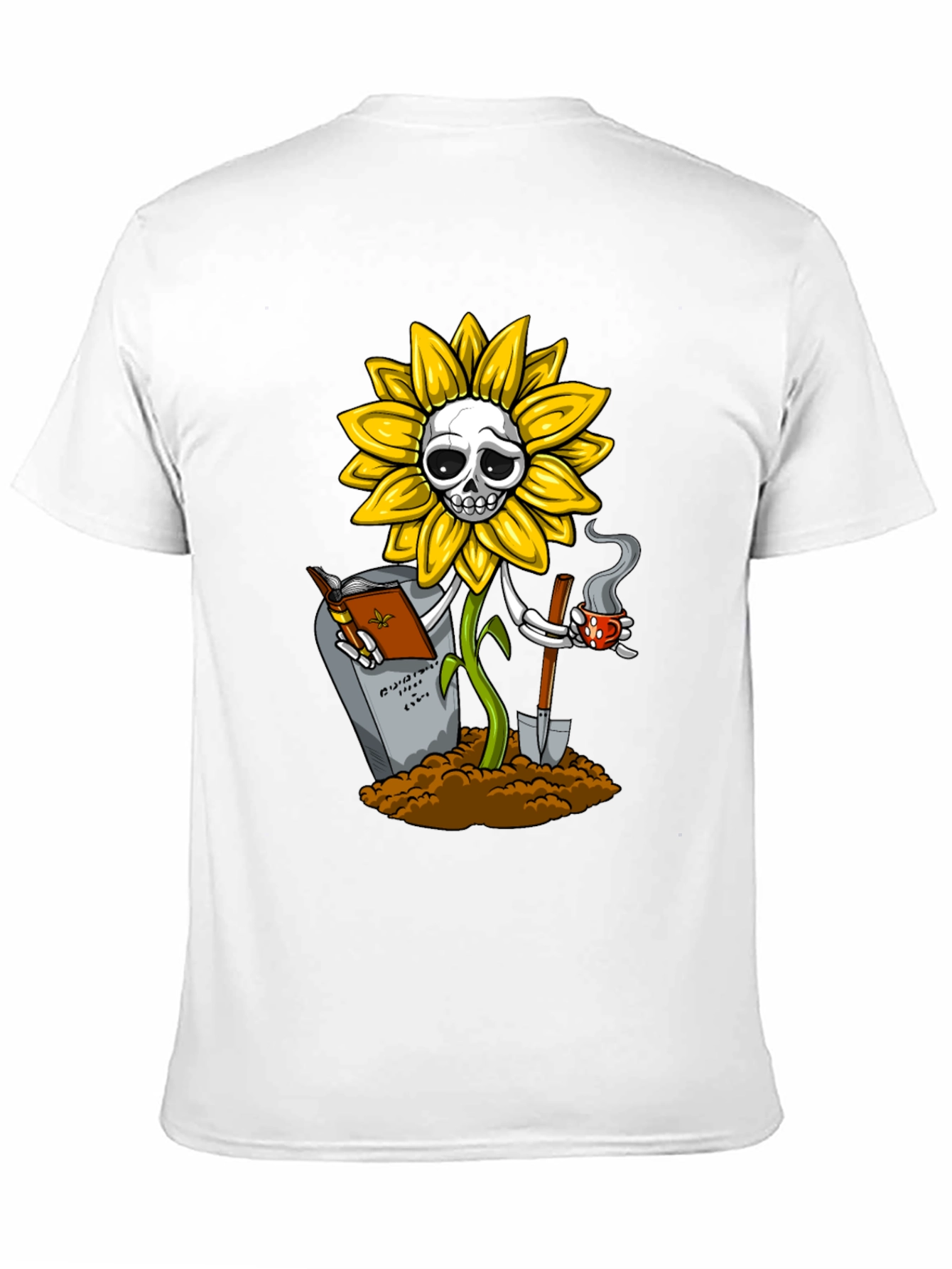 Sunflower Skeleton Graphic Tee