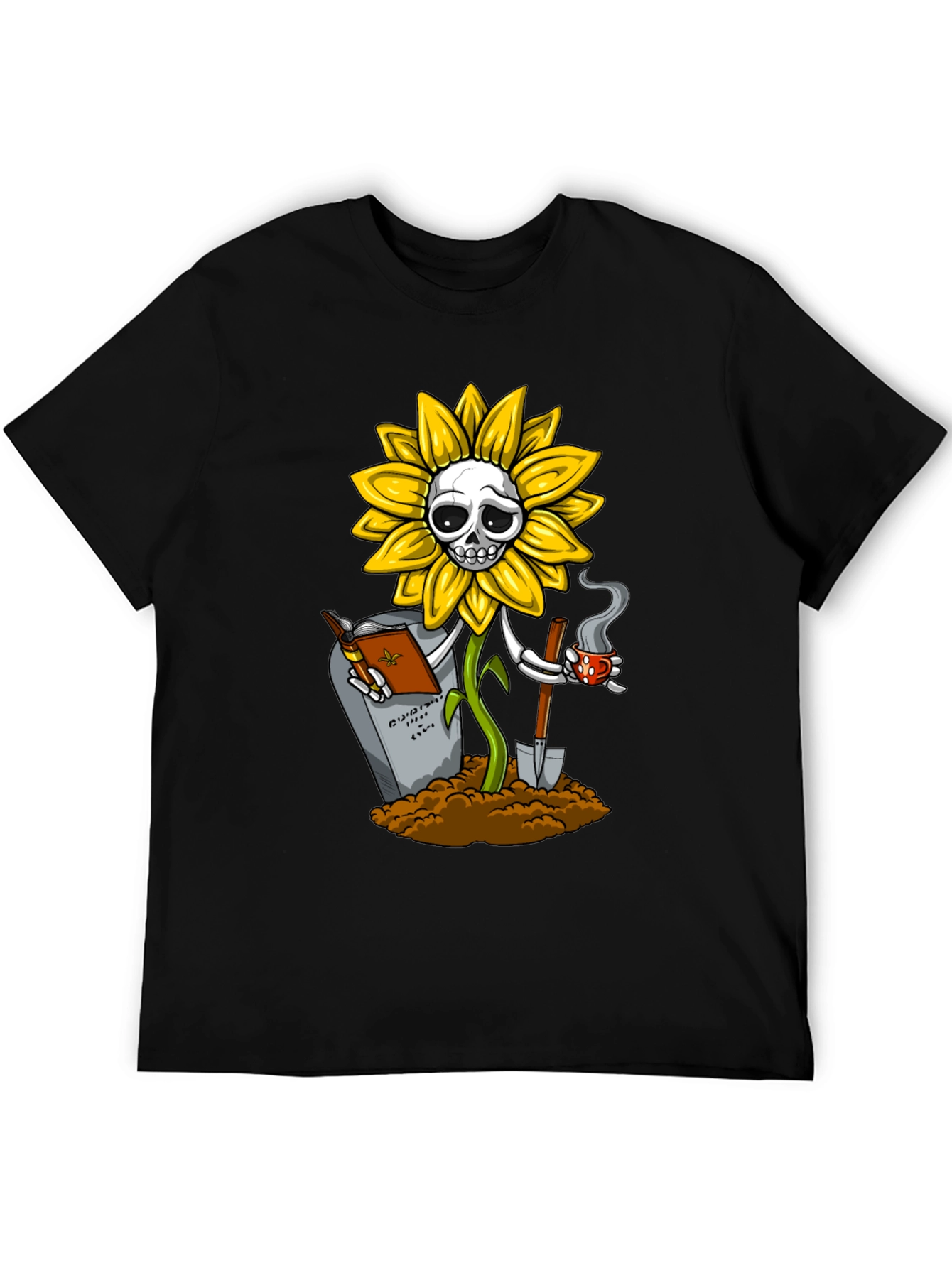 Sunflower Skeleton Graphic Tee