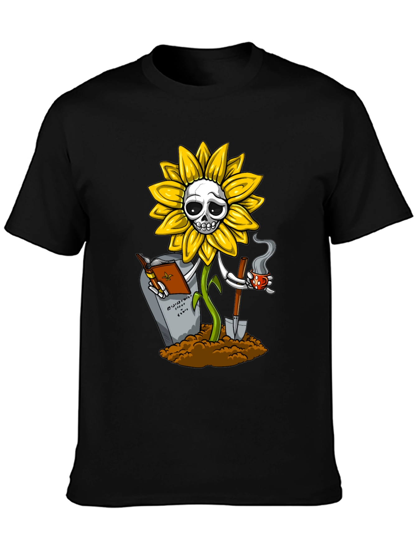 Sunflower Skeleton Graphic Tee
